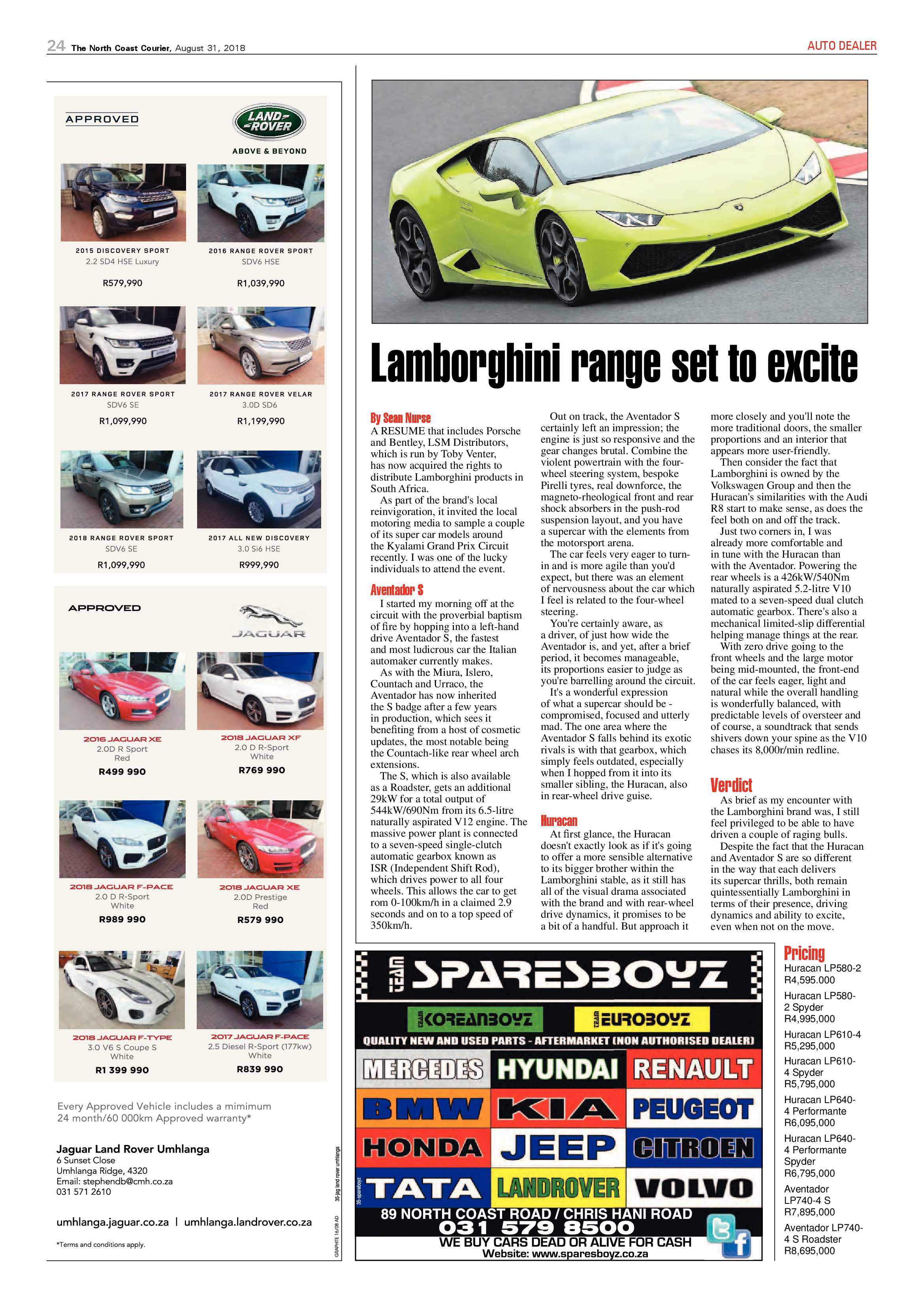 The North Coast Courier – 31 August 2018 page 24