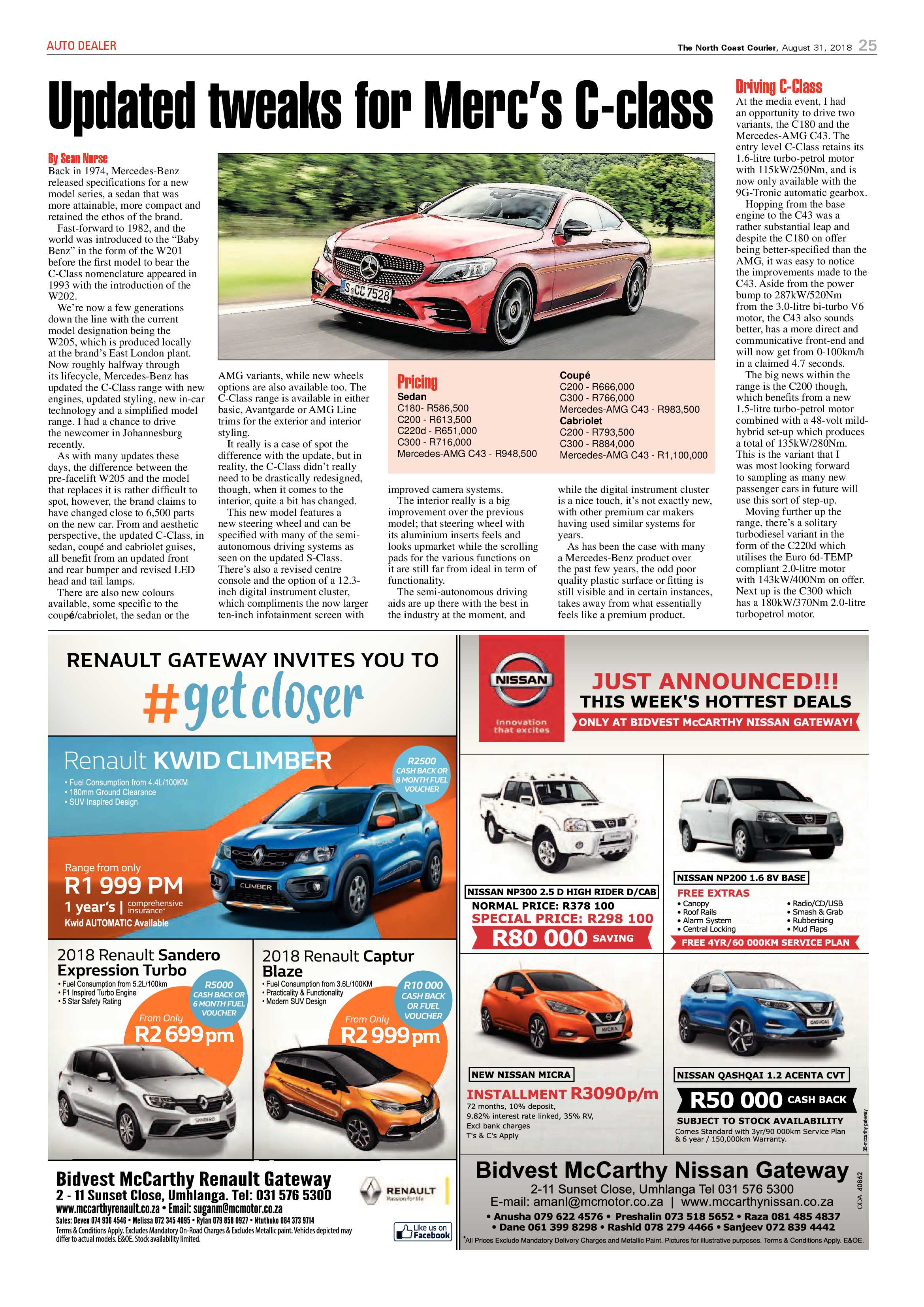 The North Coast Courier – 31 August 2018 page 25