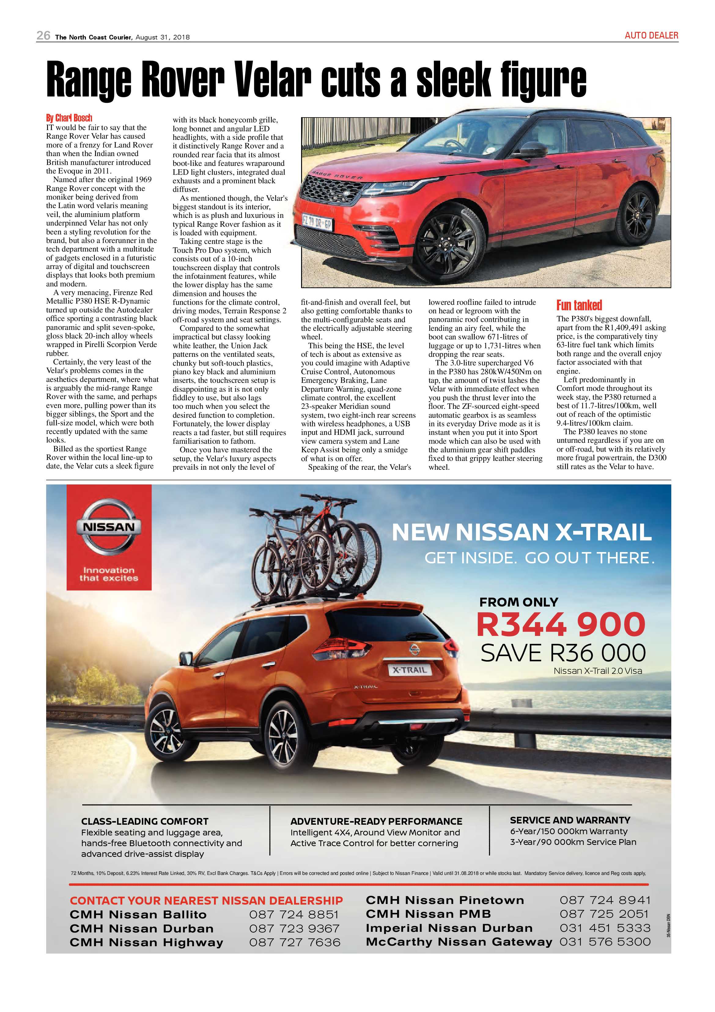 The North Coast Courier – 31 August 2018 page 26