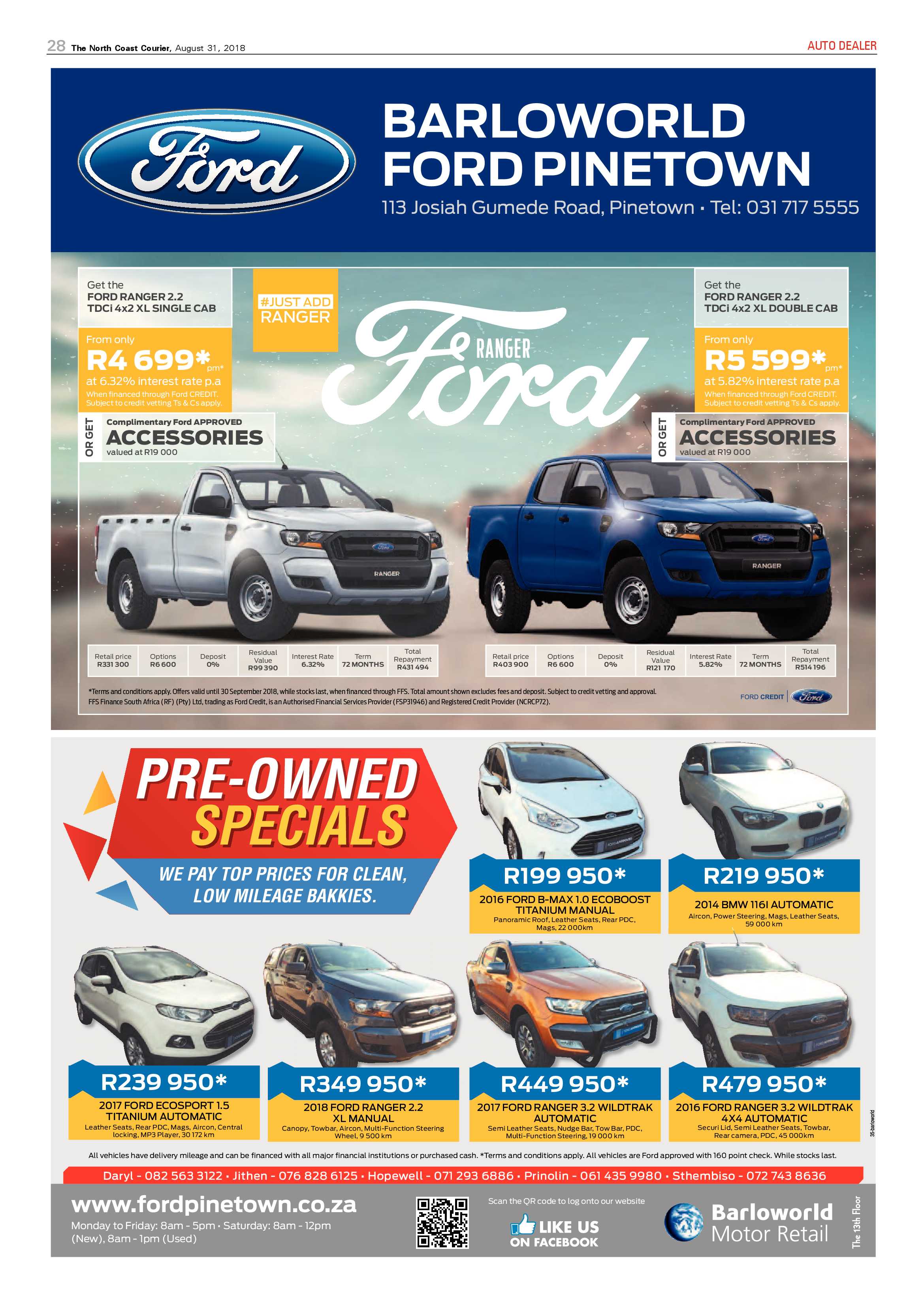 The North Coast Courier – 31 August 2018 page 28