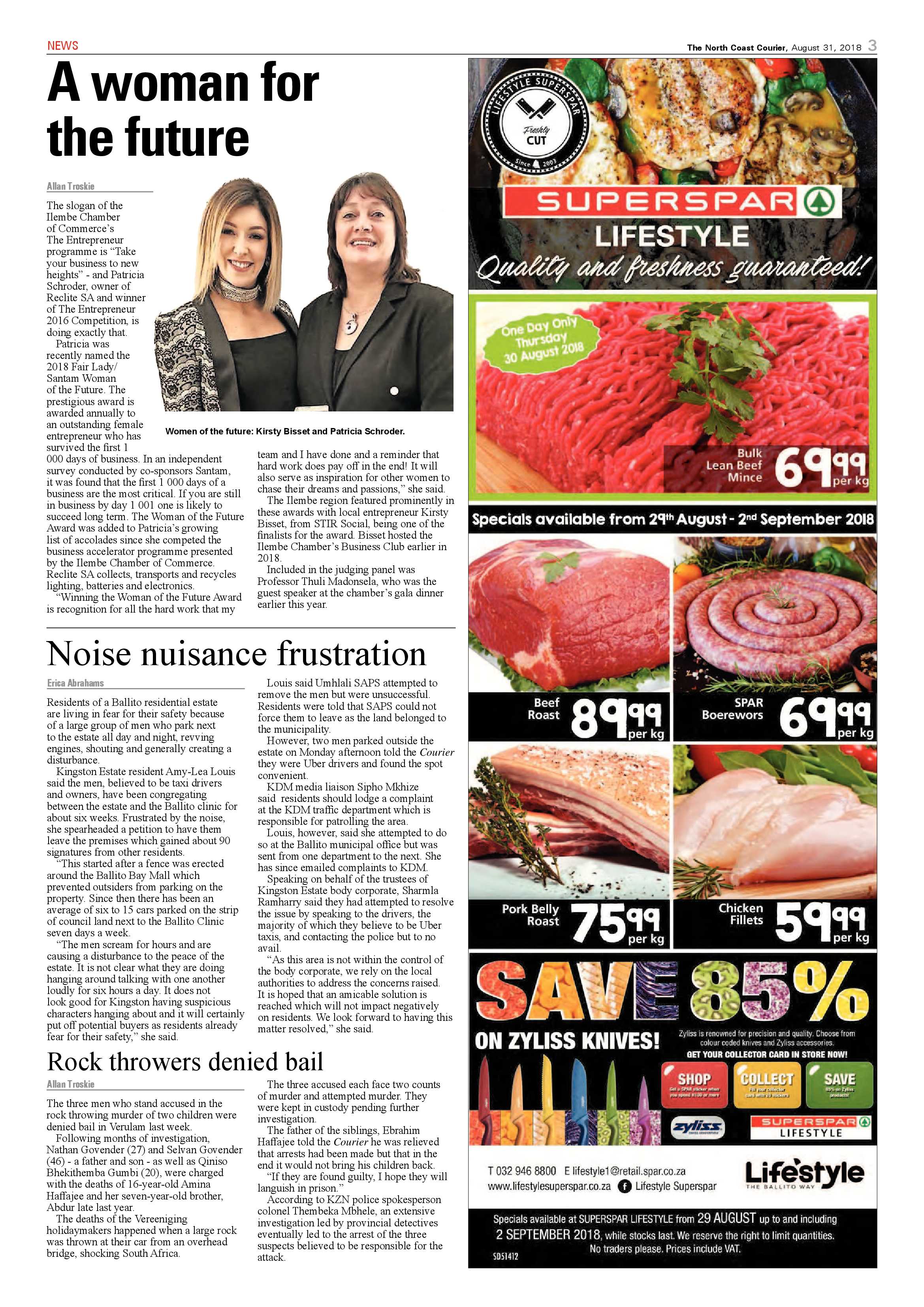 The North Coast Courier – 31 August 2018 page 3