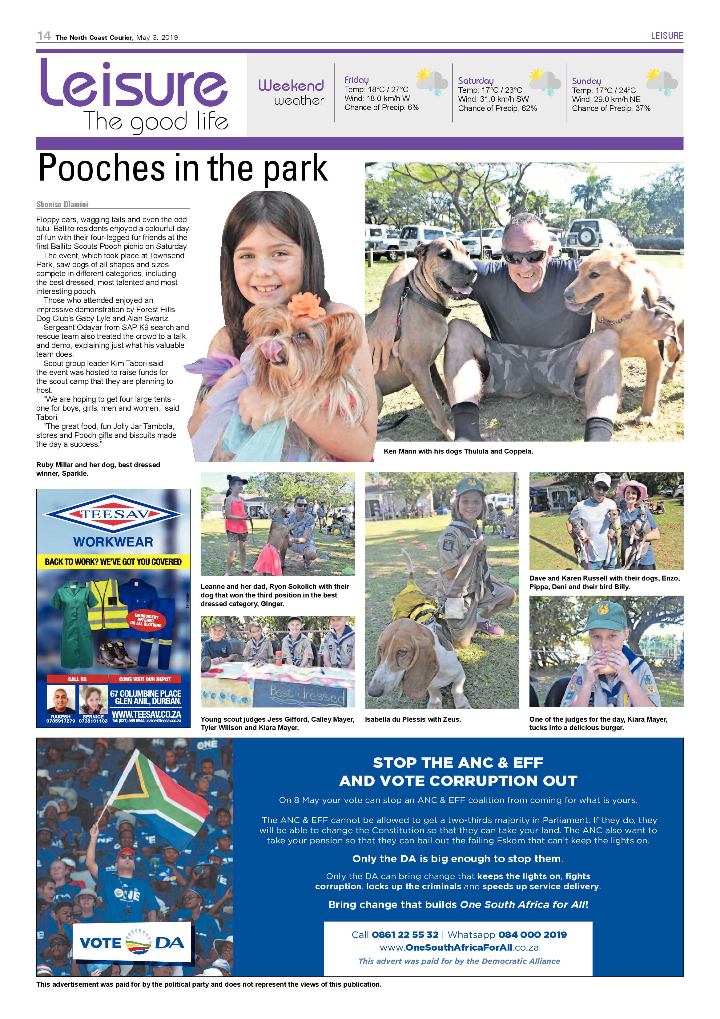The North Coast Courier – 3 May 2019 page 14