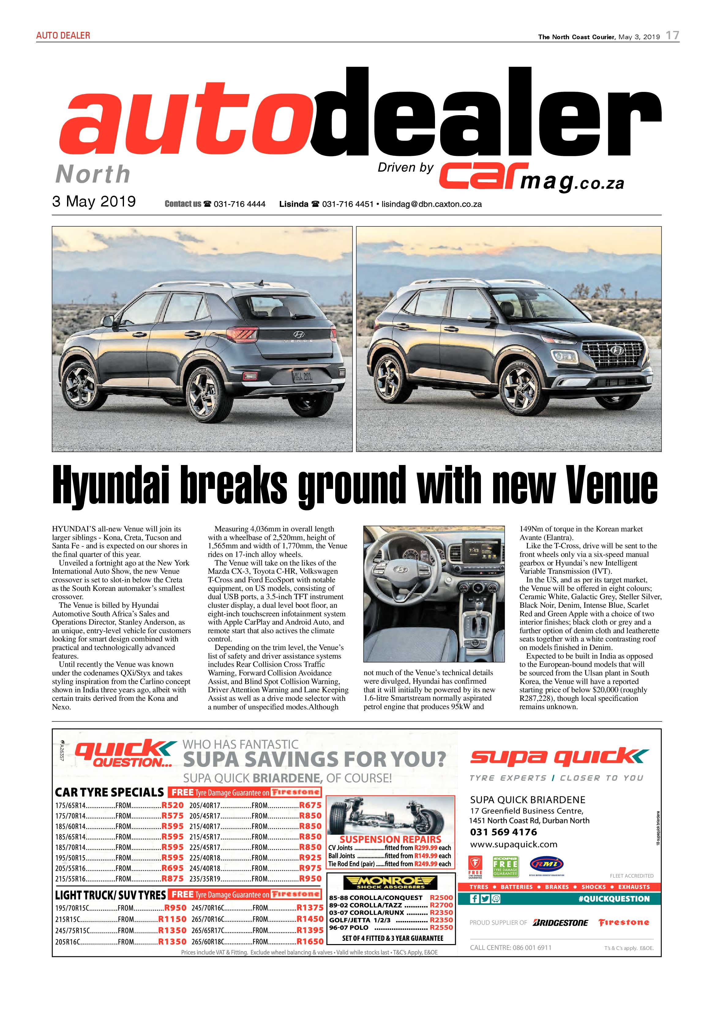 The North Coast Courier – 3 May 2019 page 17