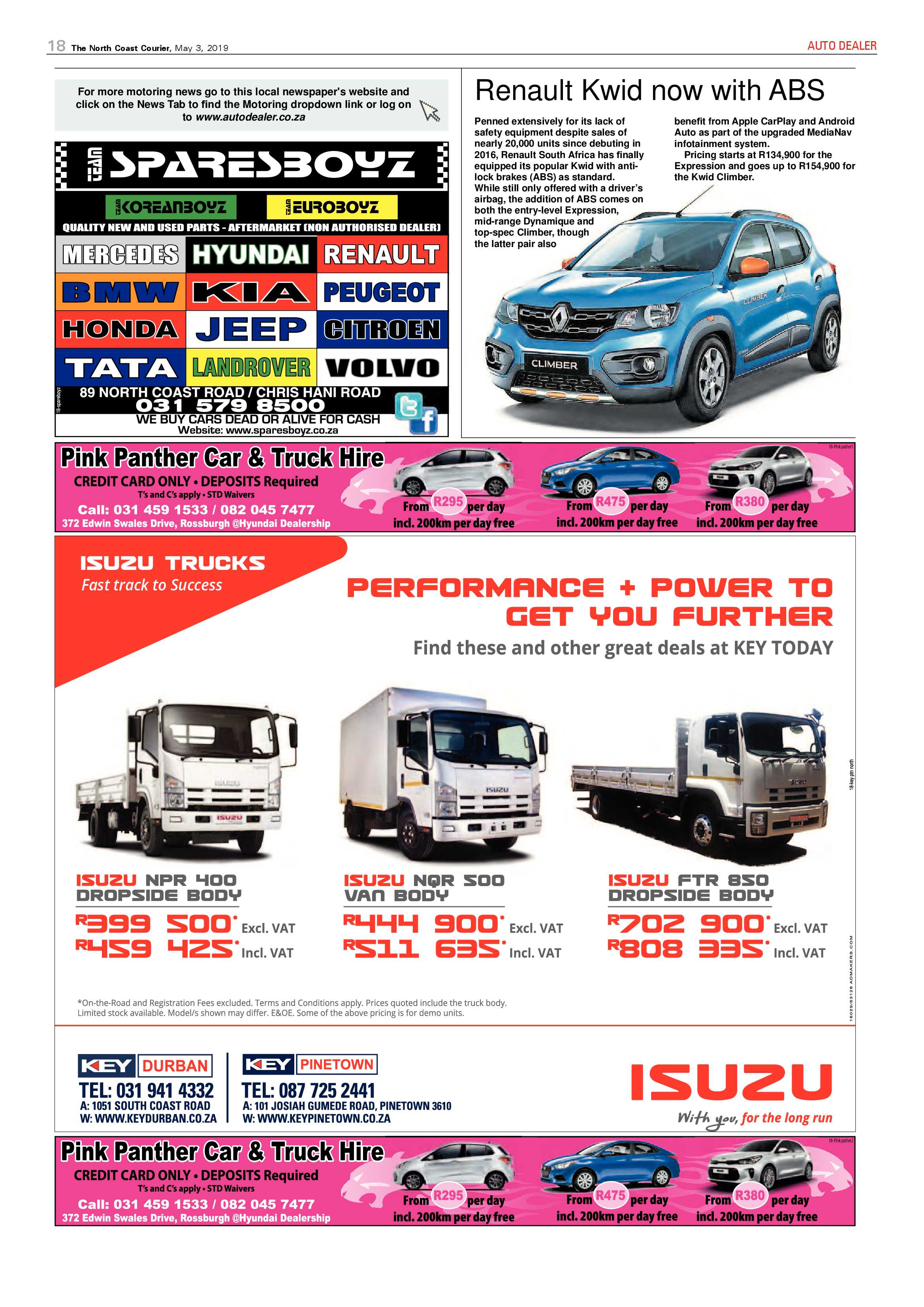 The North Coast Courier – 3 May 2019 page 18