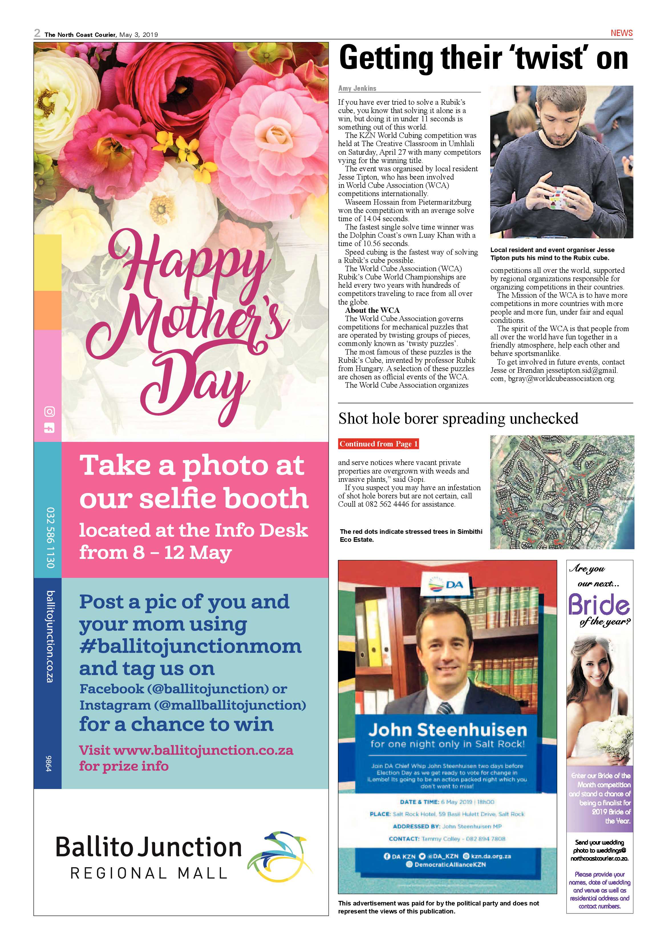 The North Coast Courier – 3 May 2019 page 2