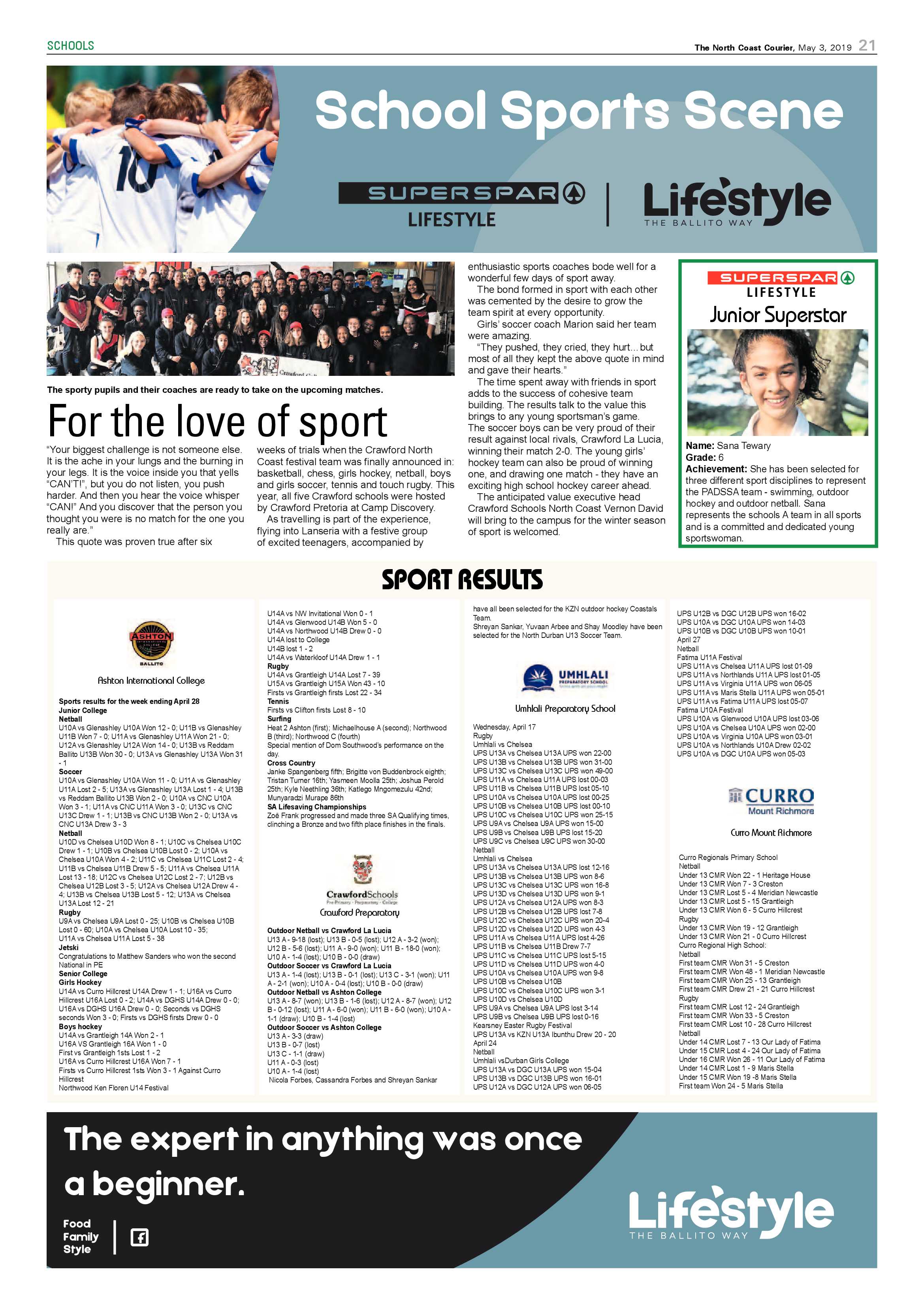 The North Coast Courier – 3 May 2019 page 21
