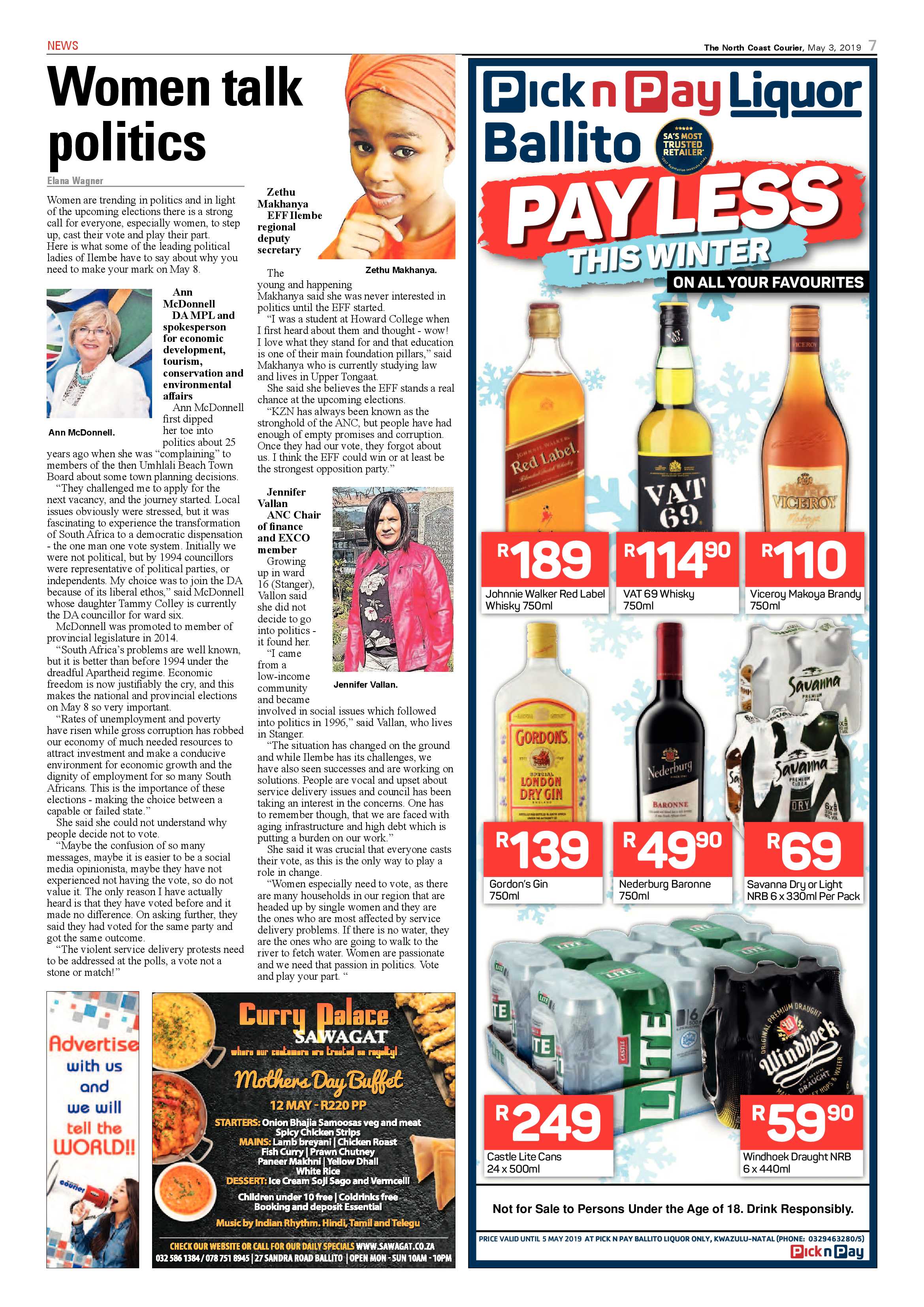The North Coast Courier – 3 May 2019 page 7