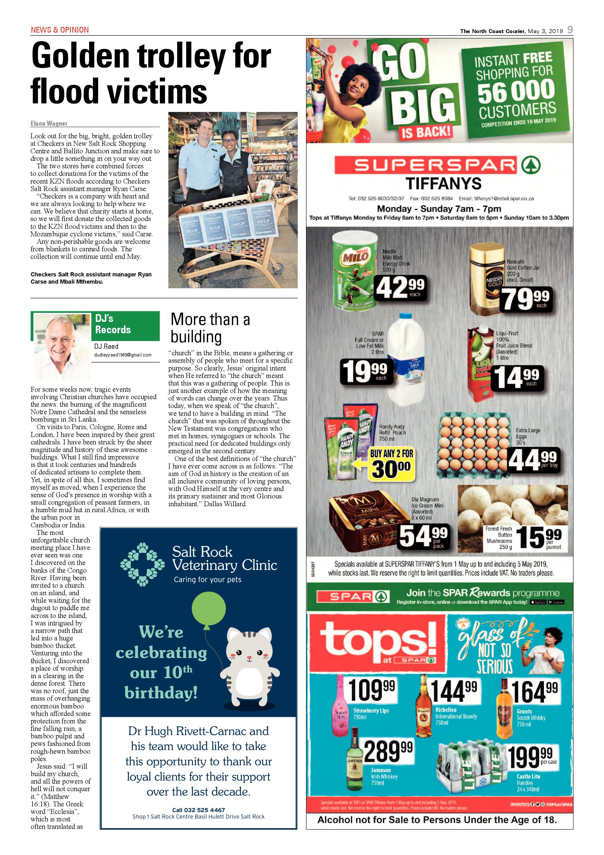The North Coast Courier – 3 May 2019 page 9