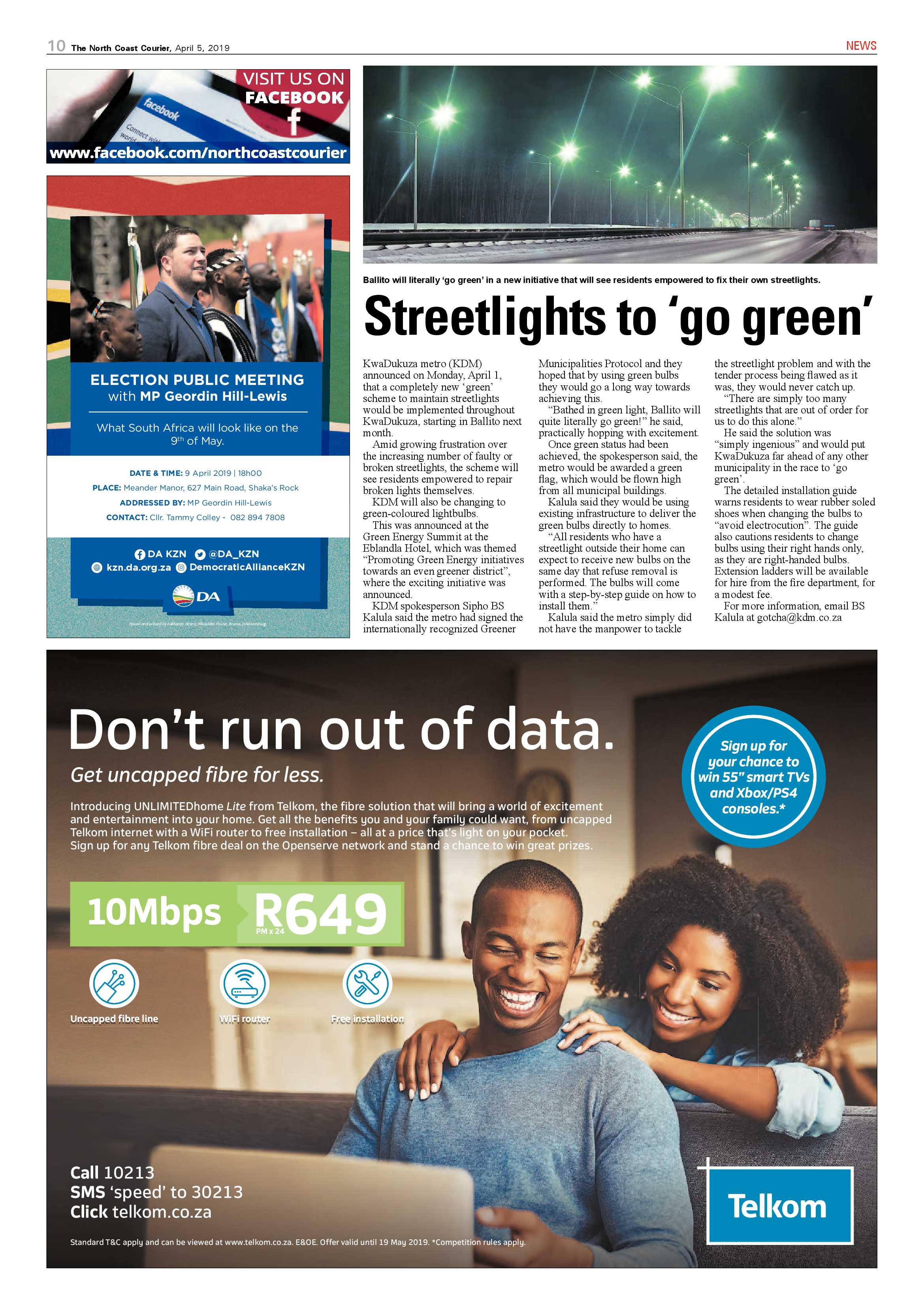 The North Coast Courier – 5 April 2019 page 10