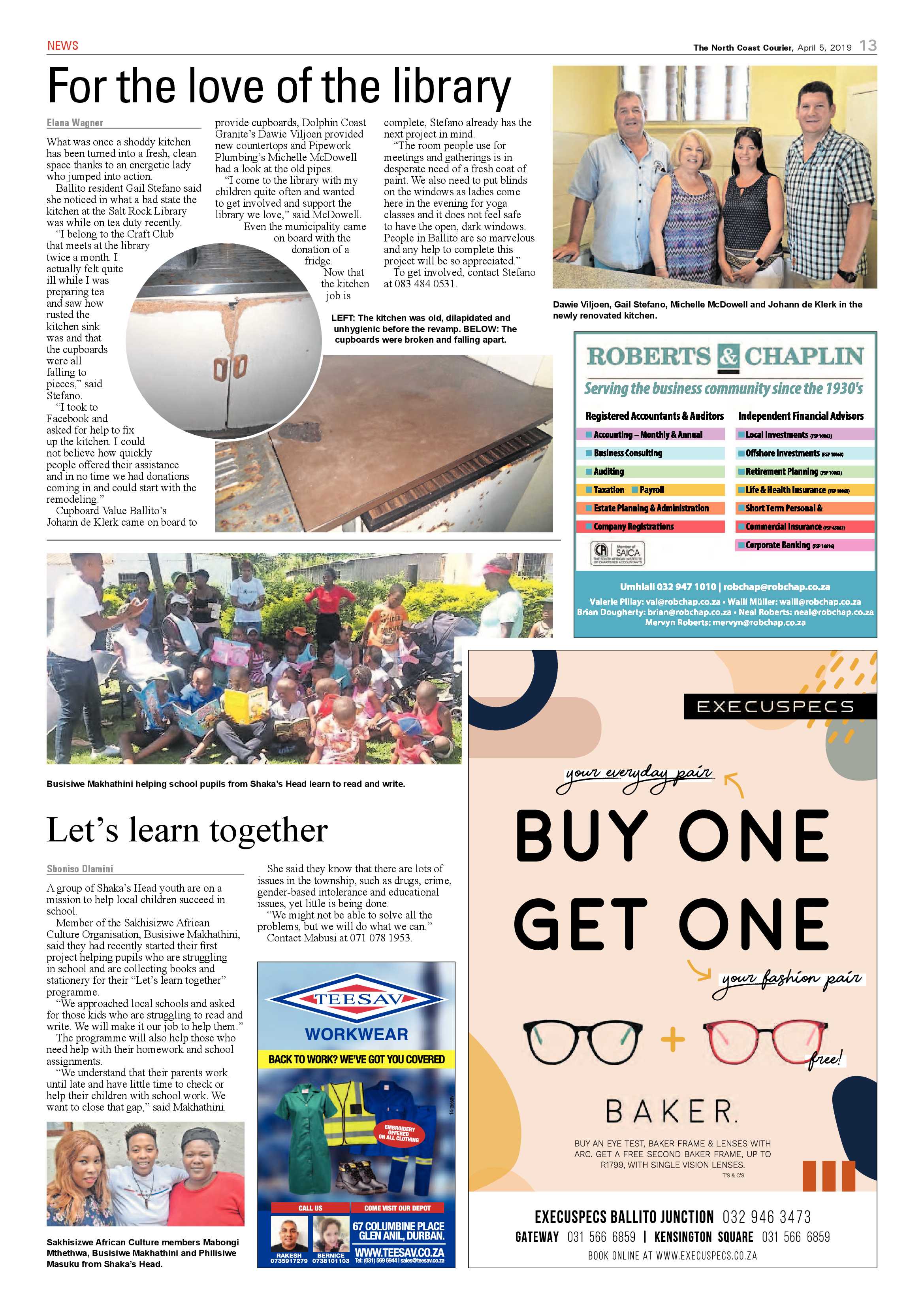 The North Coast Courier – 5 April 2019 page 13