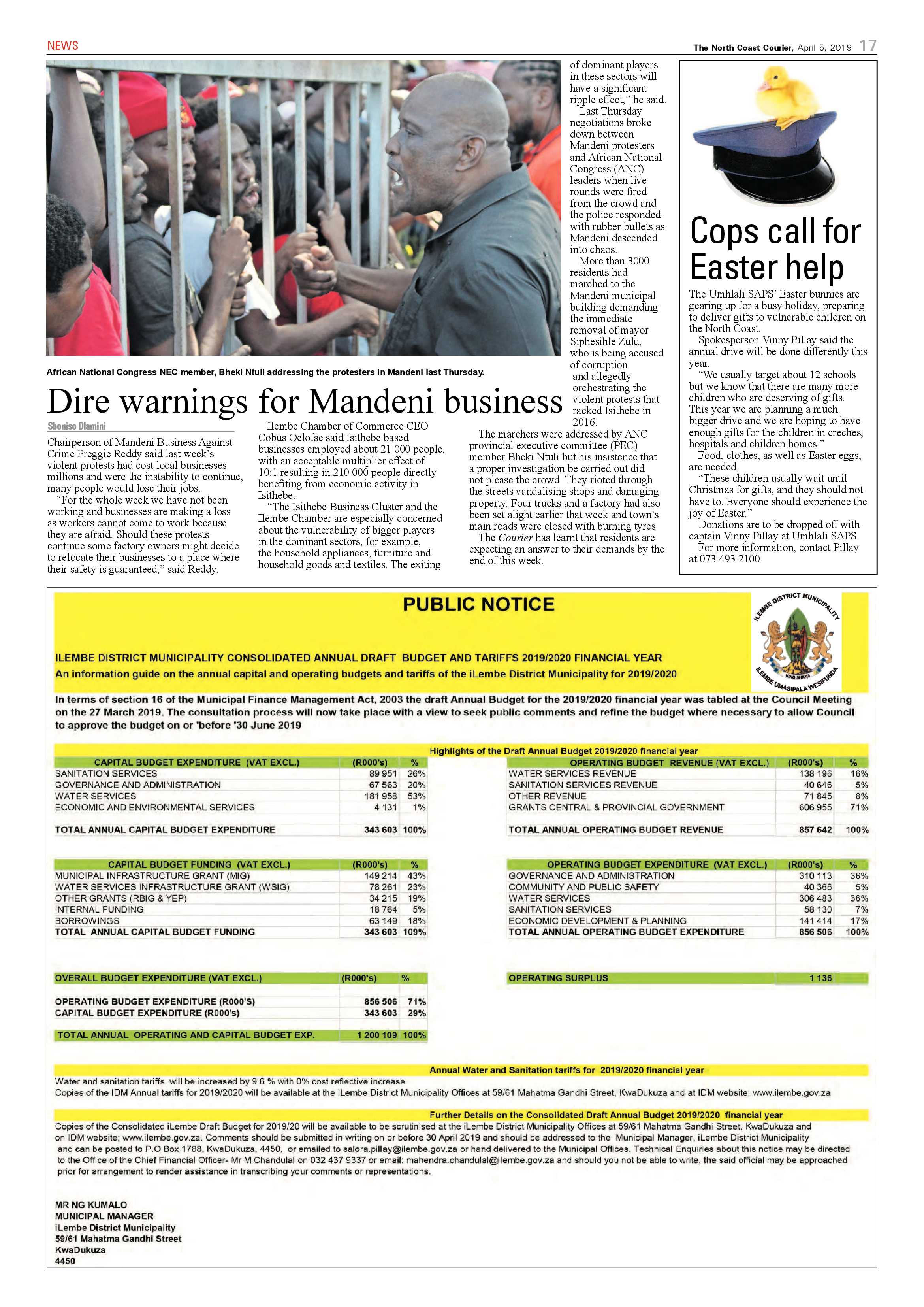 The North Coast Courier – 5 April 2019 page 17