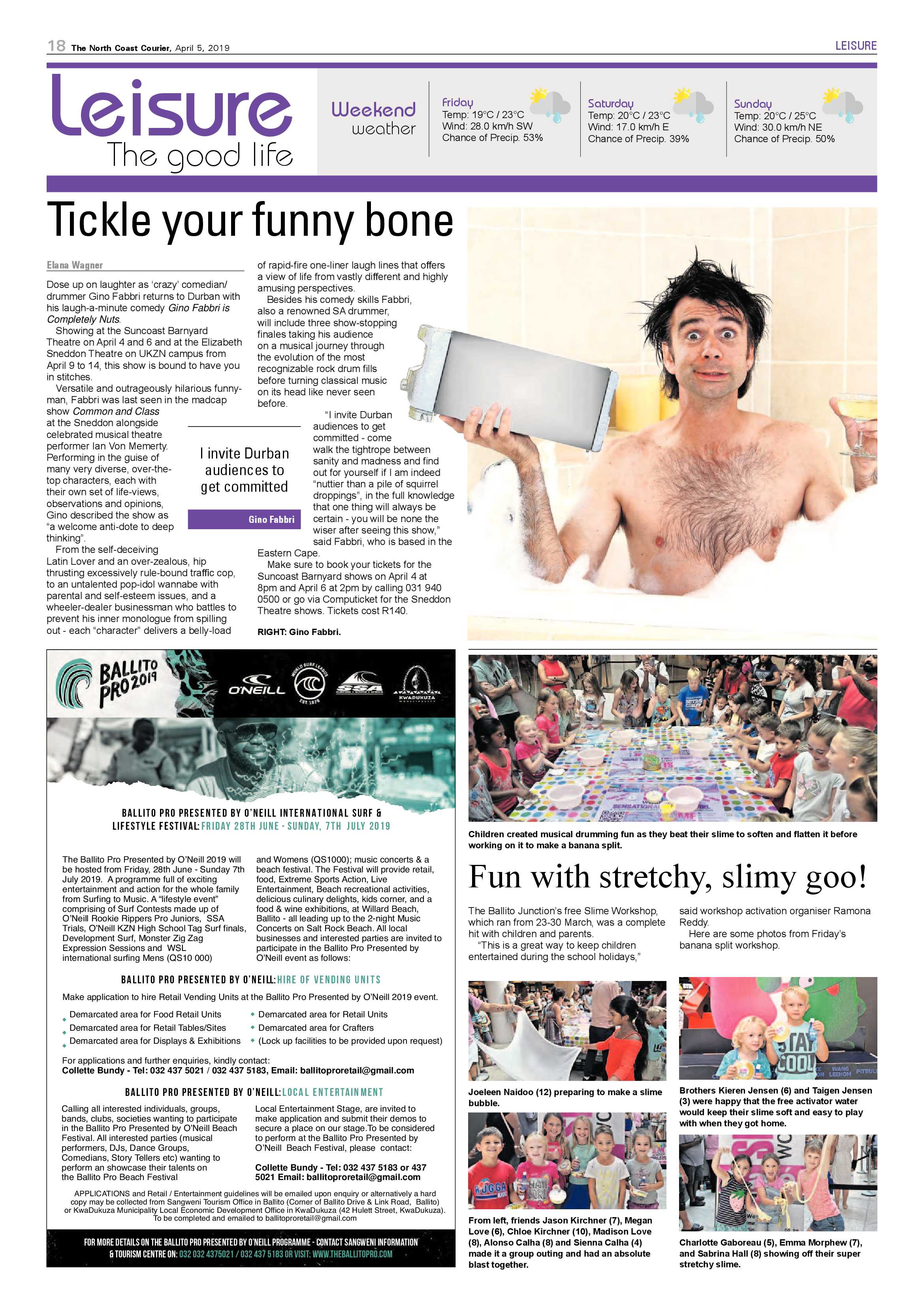 The North Coast Courier – 5 April 2019 page 18
