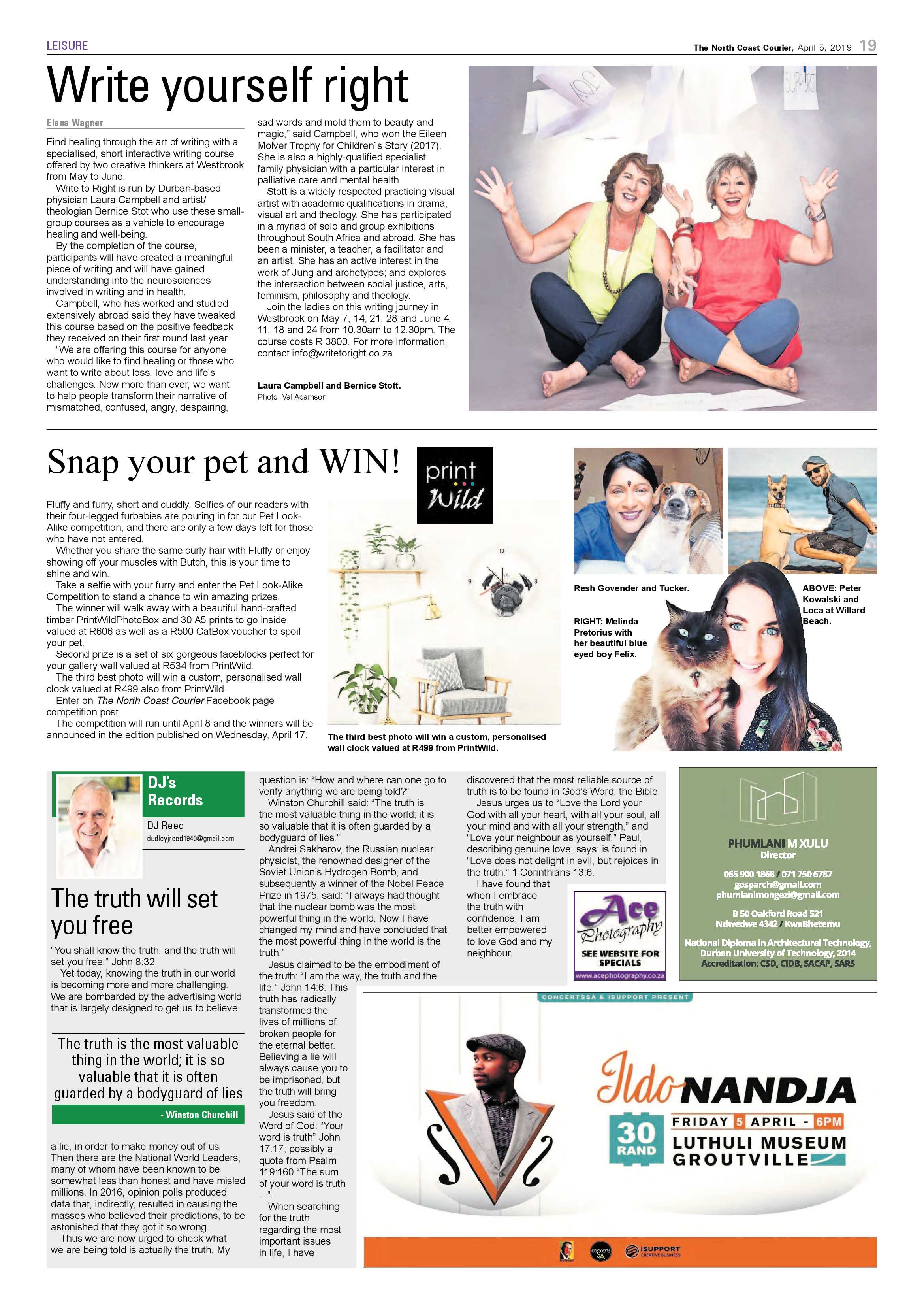 The North Coast Courier – 5 April 2019 page 19