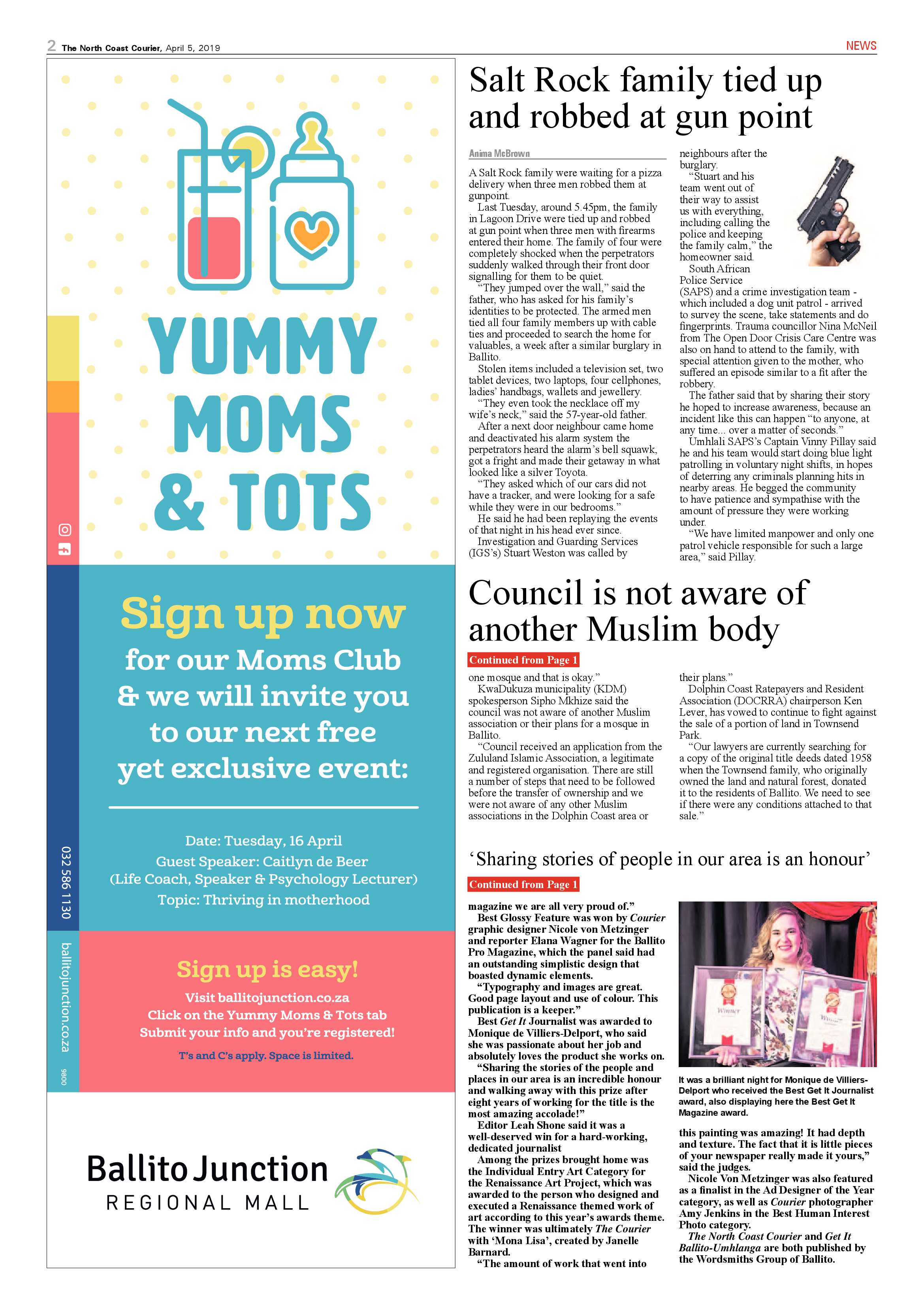 The North Coast Courier – 5 April 2019 page 2