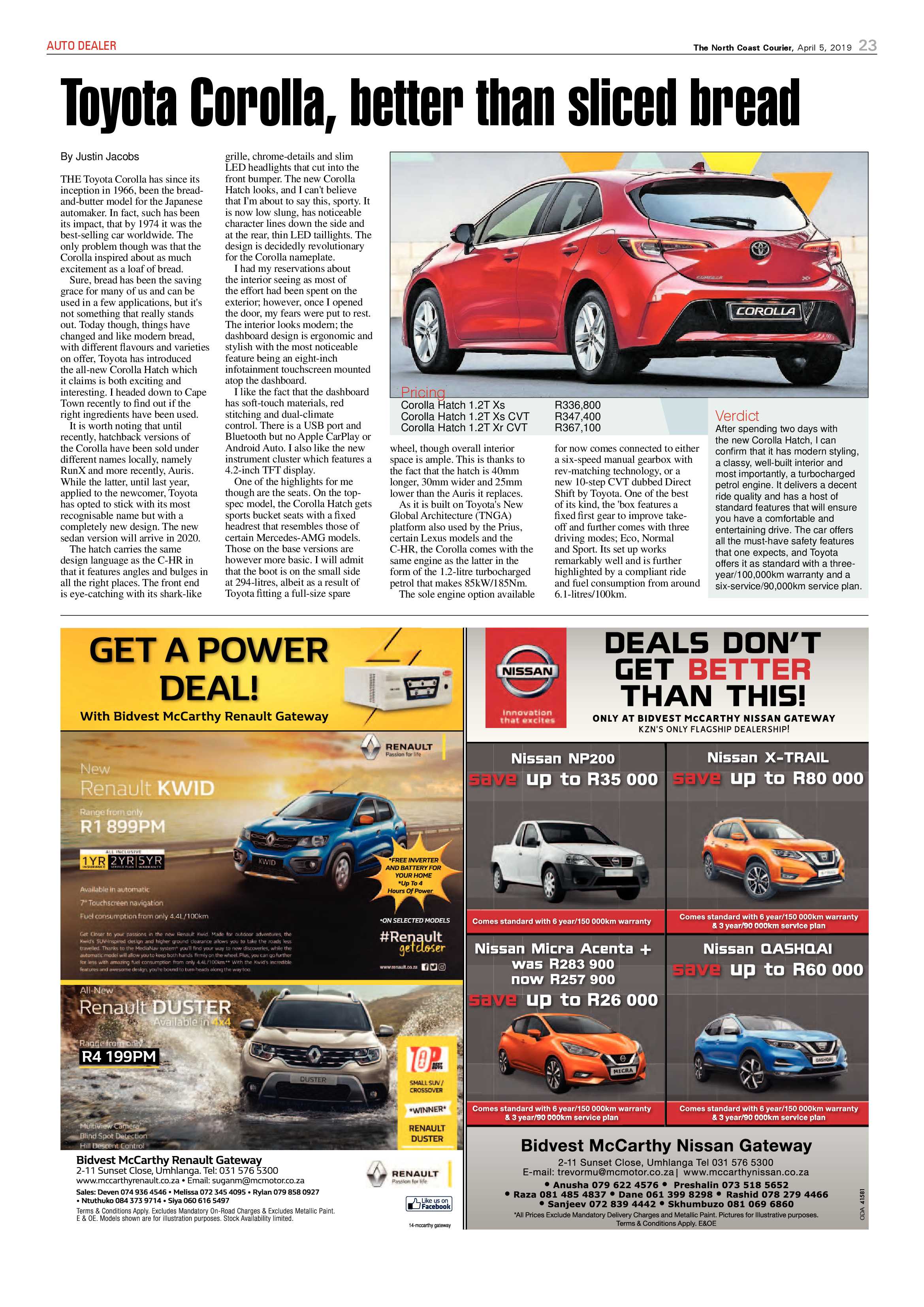 The North Coast Courier – 5 April 2019 page 23