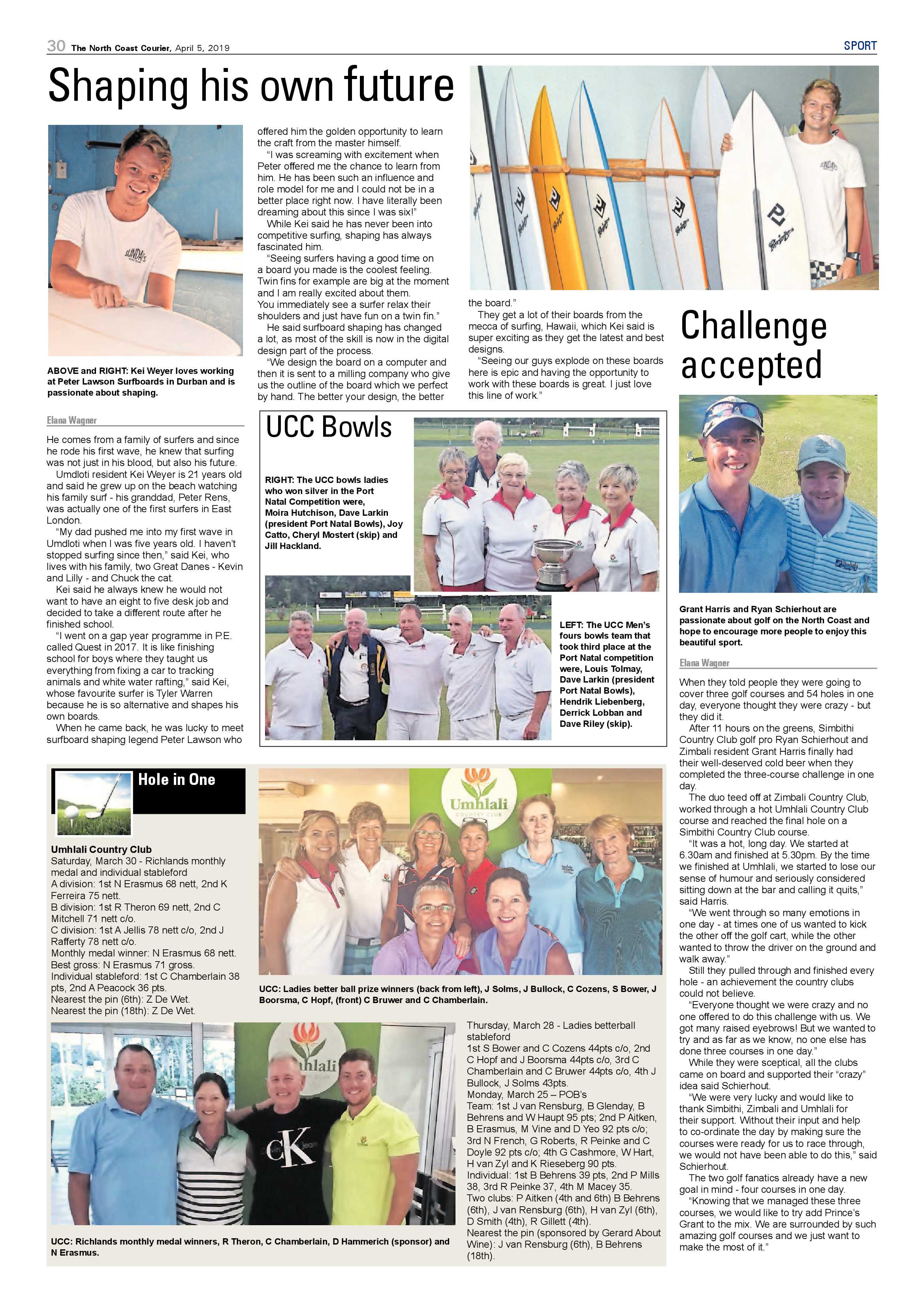 The North Coast Courier – 5 April 2019 page 30