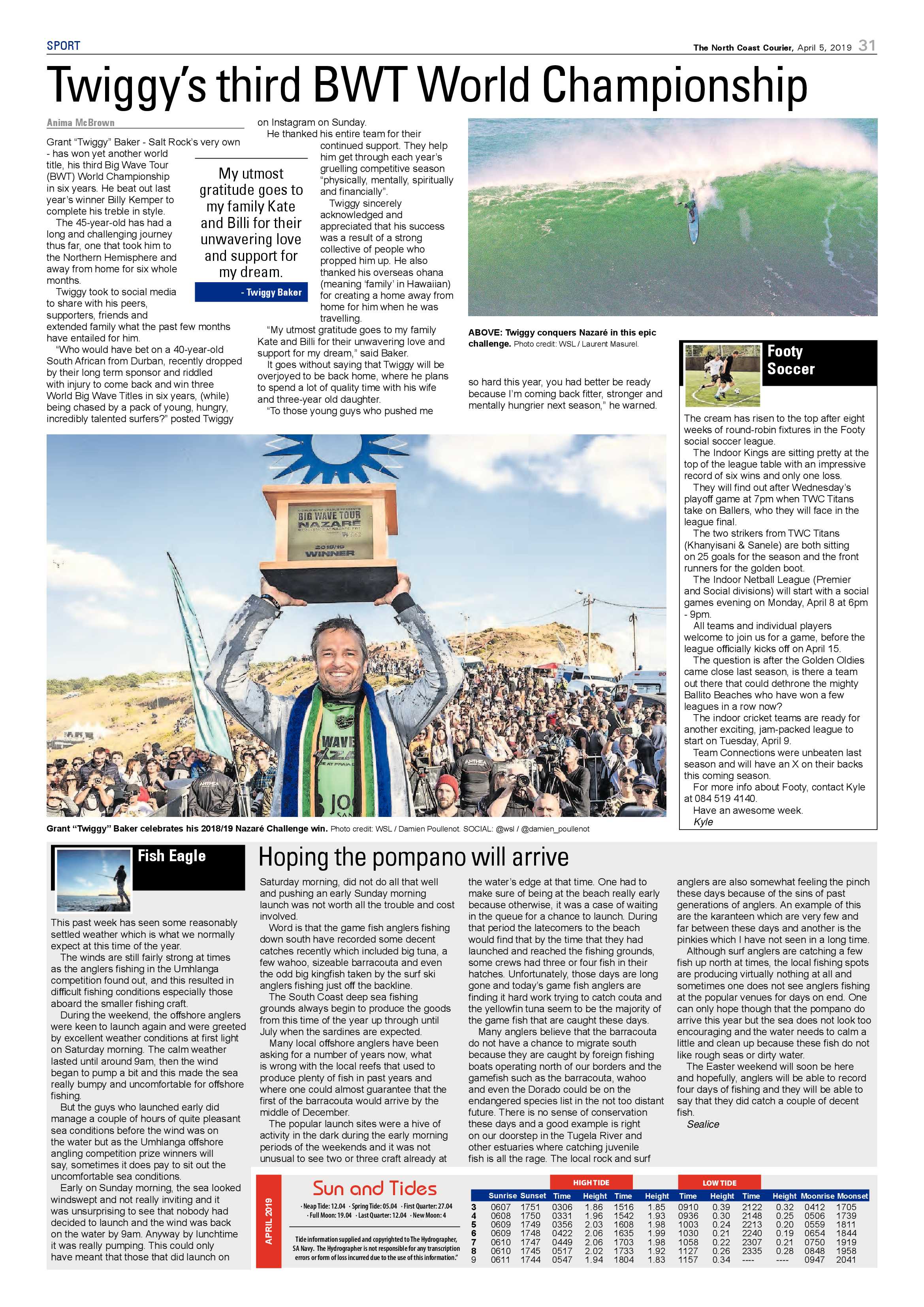 The North Coast Courier – 5 April 2019 page 31