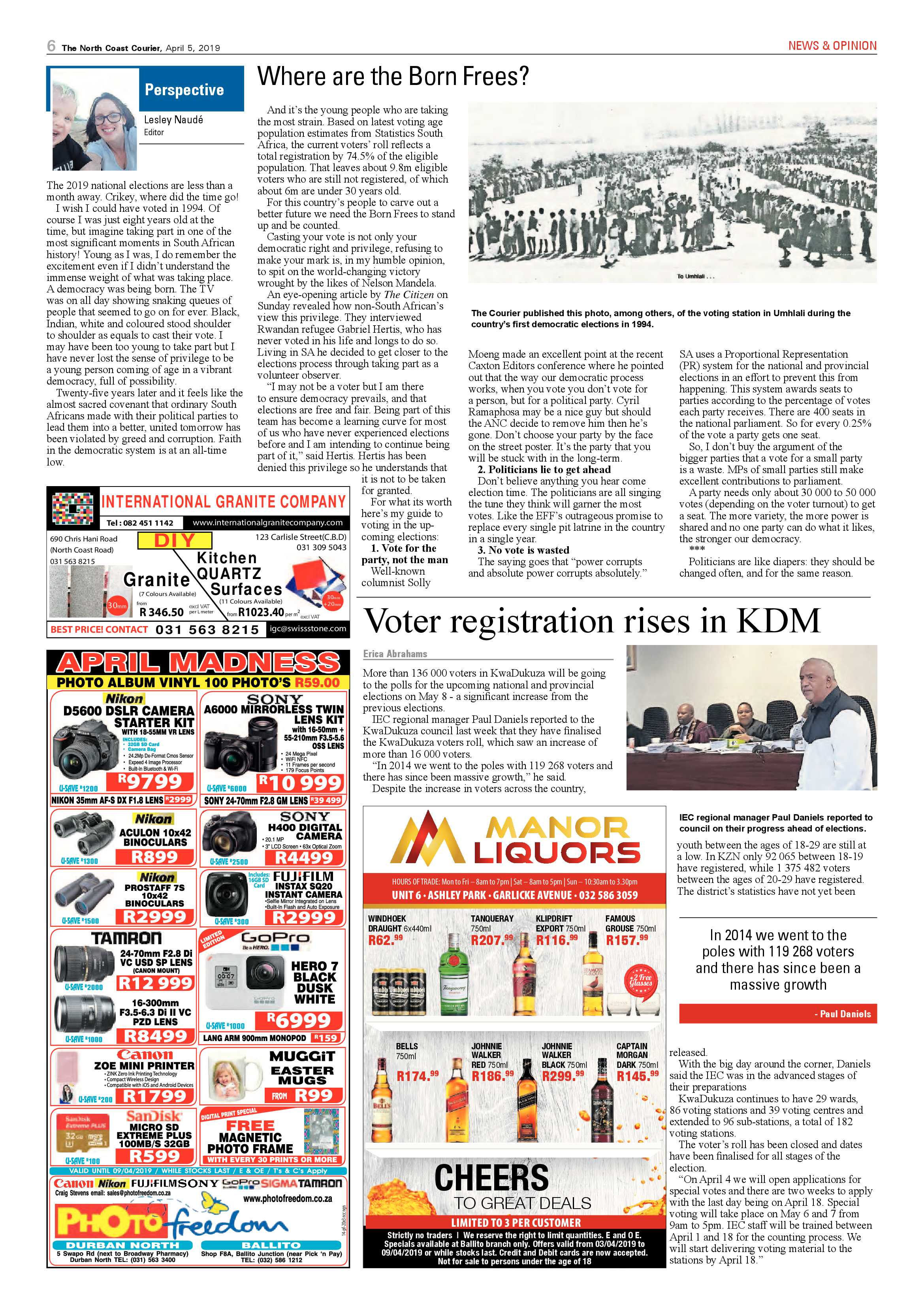 The North Coast Courier – 5 April 2019 page 6