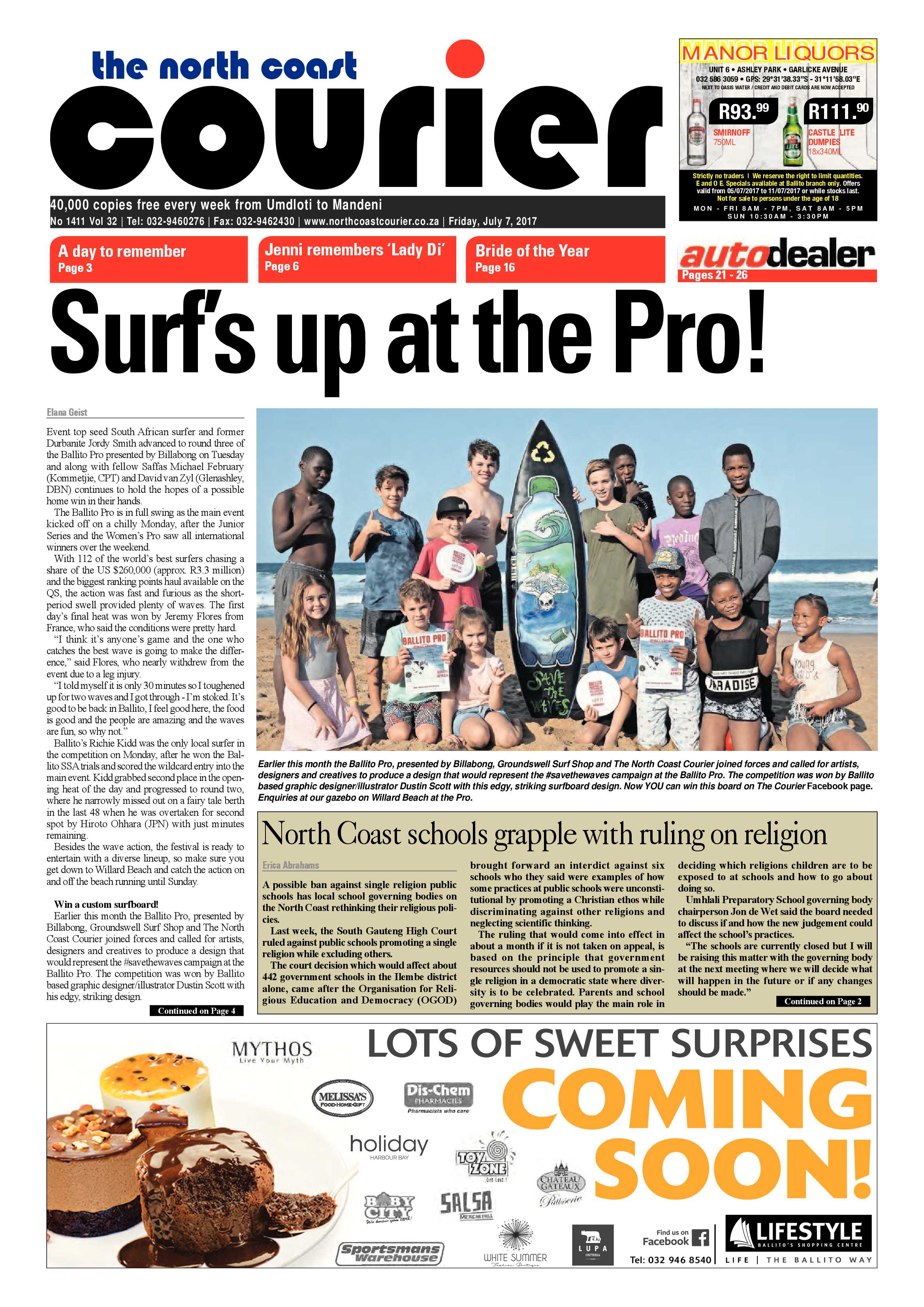 The North Coast Courier – 07 July 2017 page 1