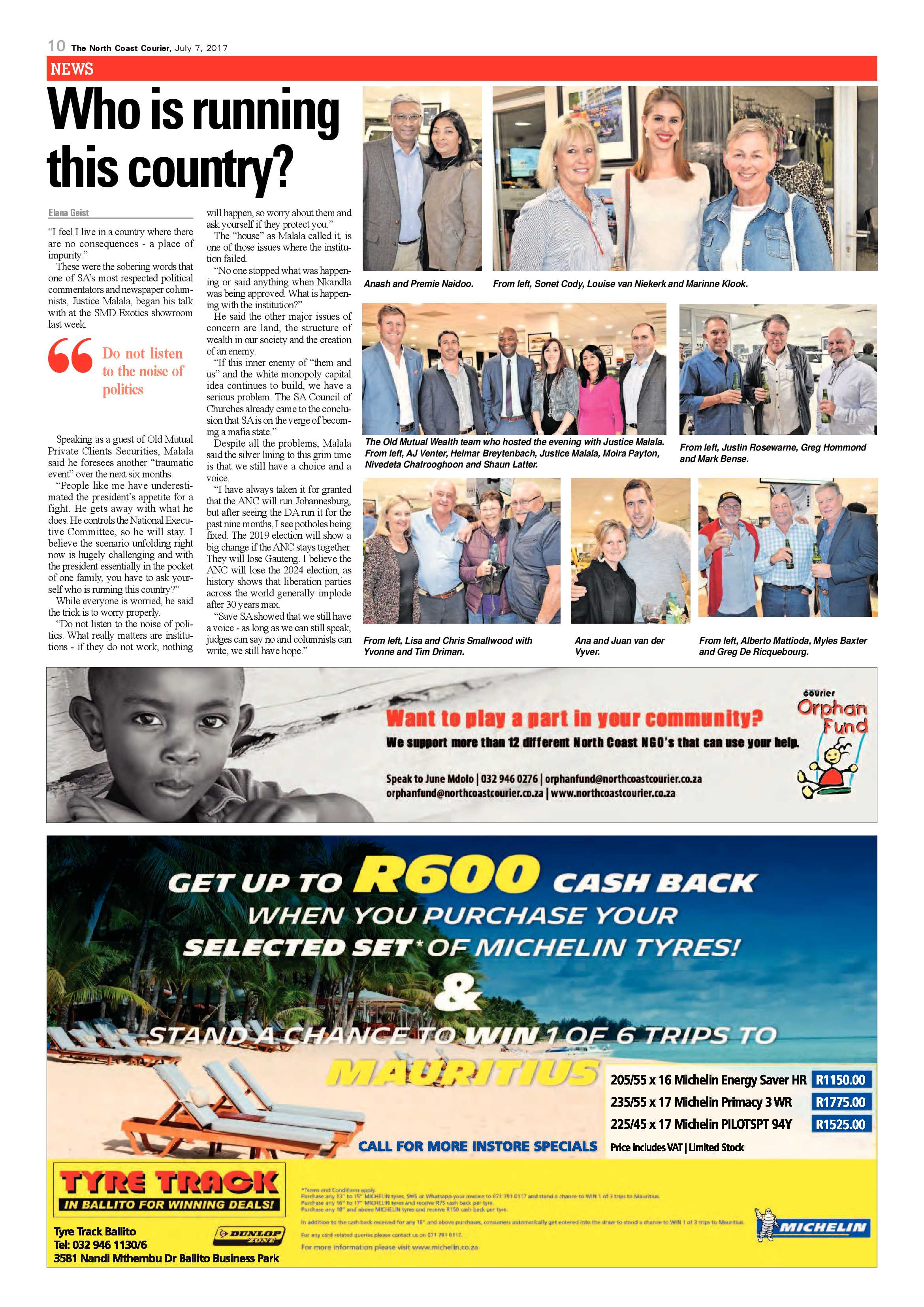 The North Coast Courier – 07 July 2017 page 10