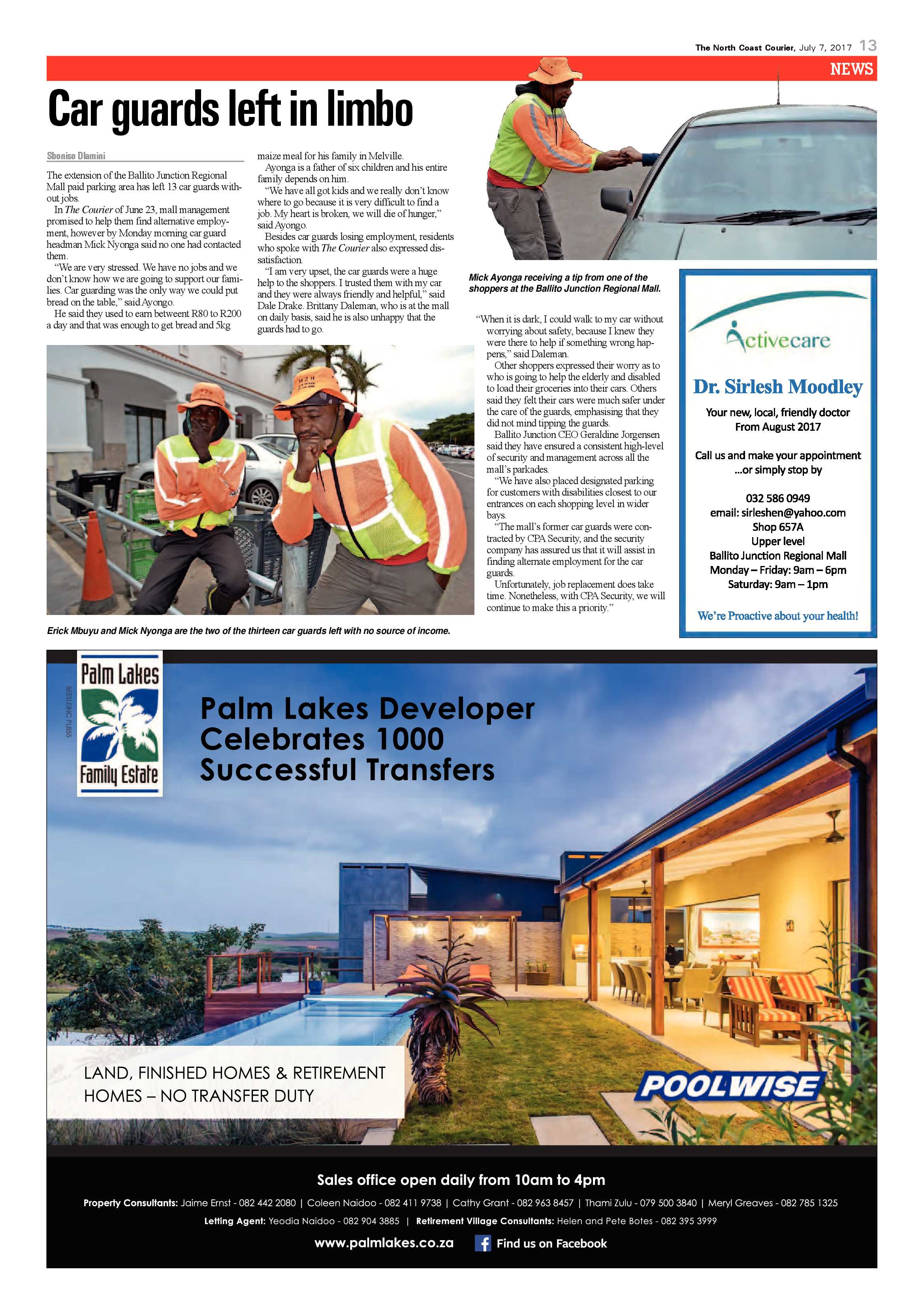 The North Coast Courier – 07 July 2017 page 13