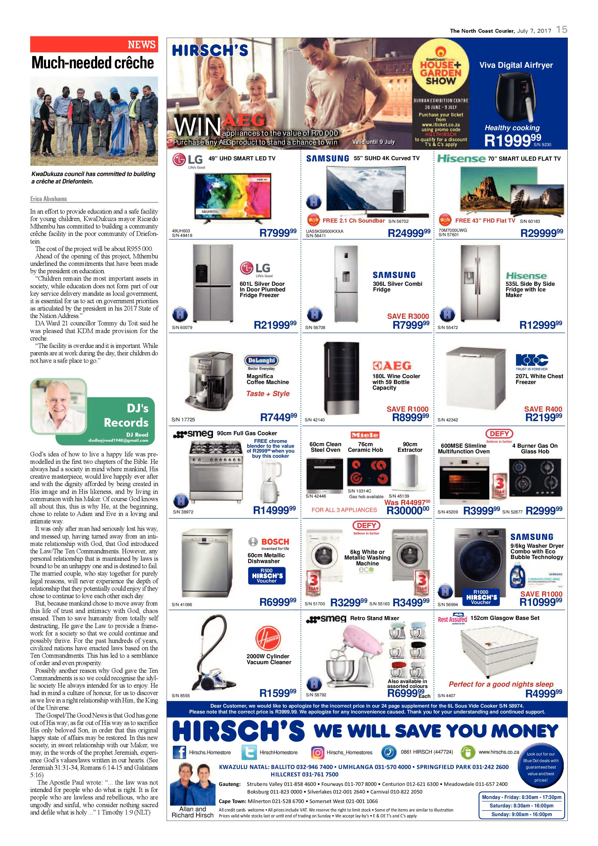 The North Coast Courier – 07 July 2017 page 15