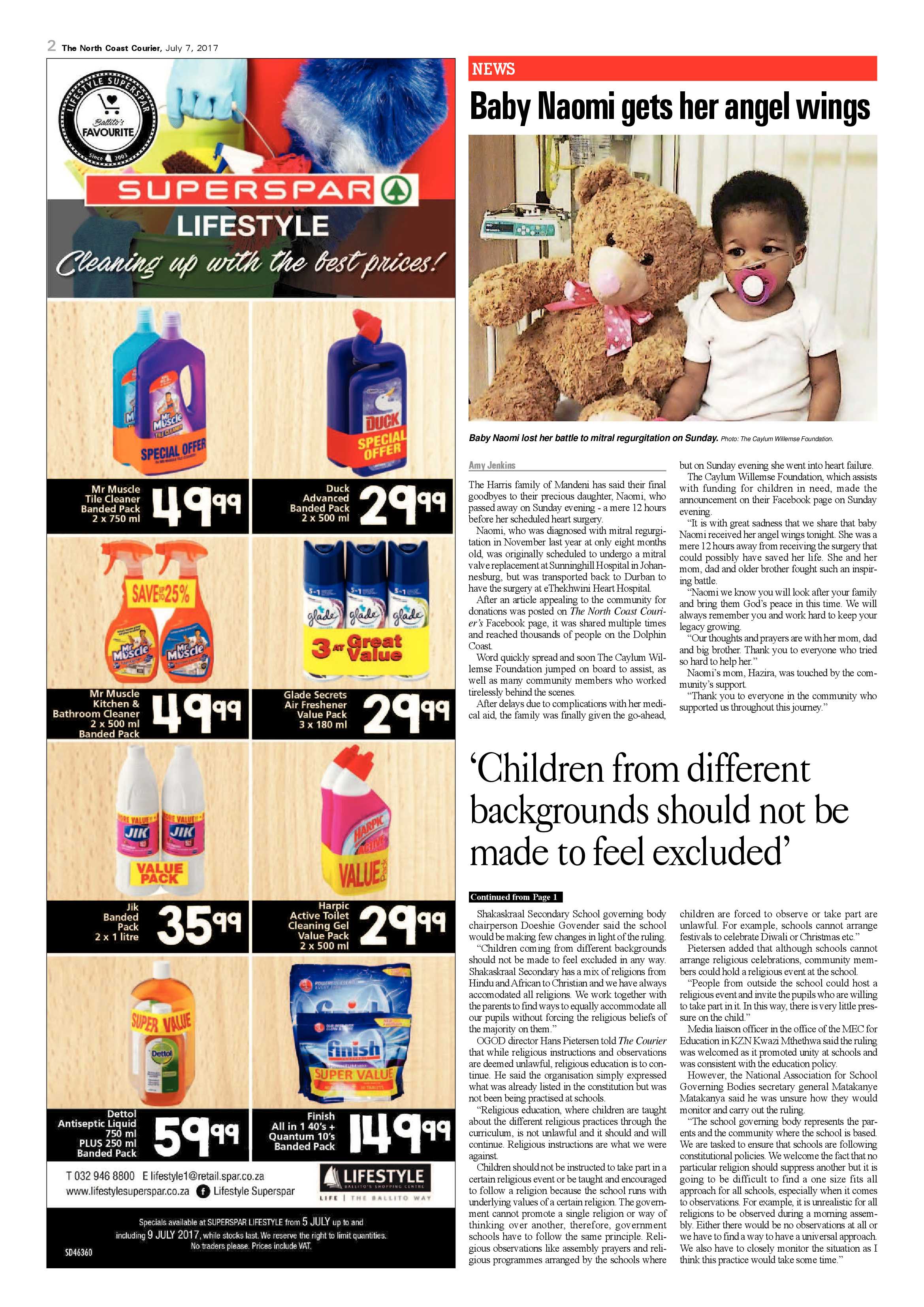 The North Coast Courier – 07 July 2017 page 2