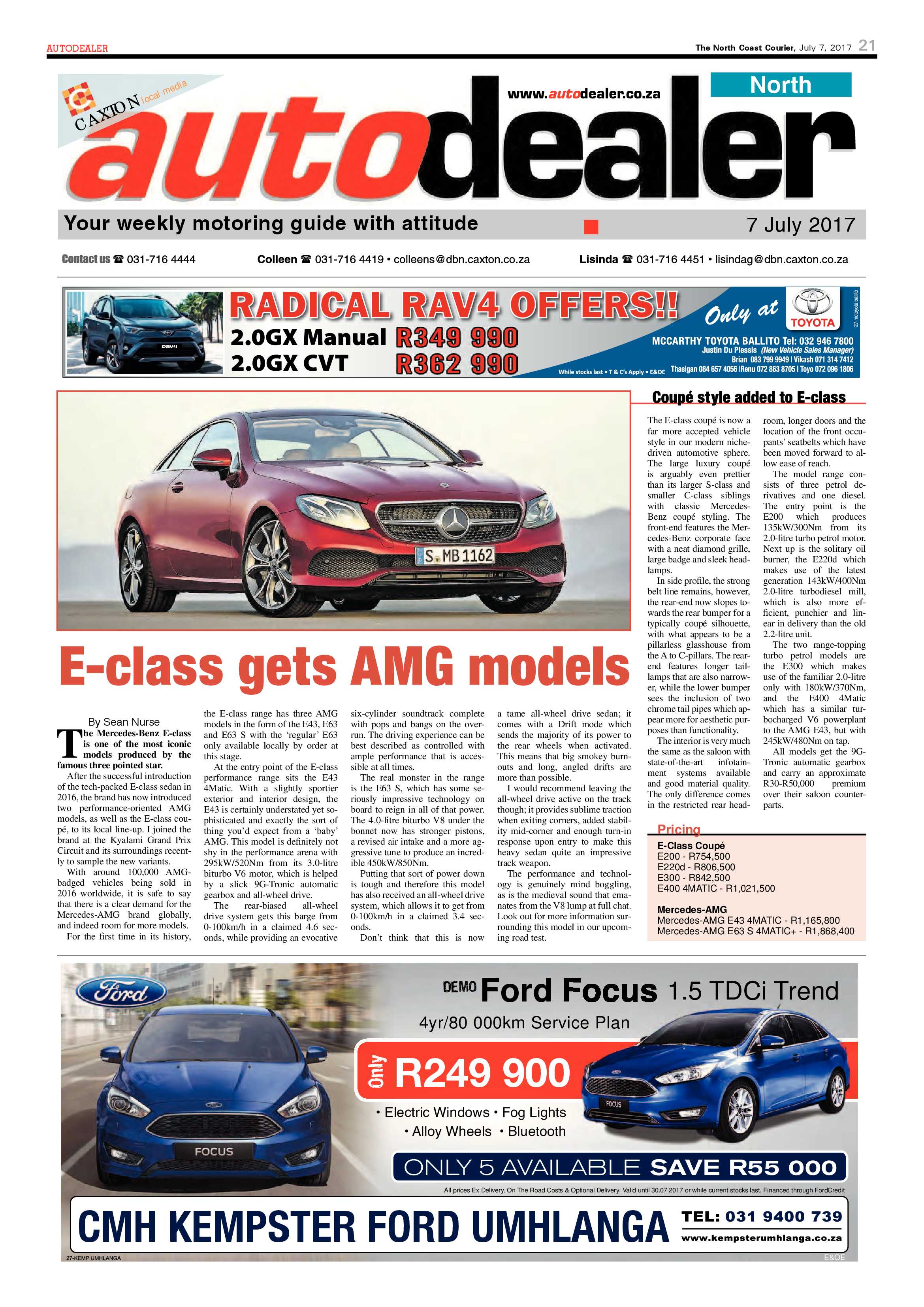 The North Coast Courier – 07 July 2017 page 21