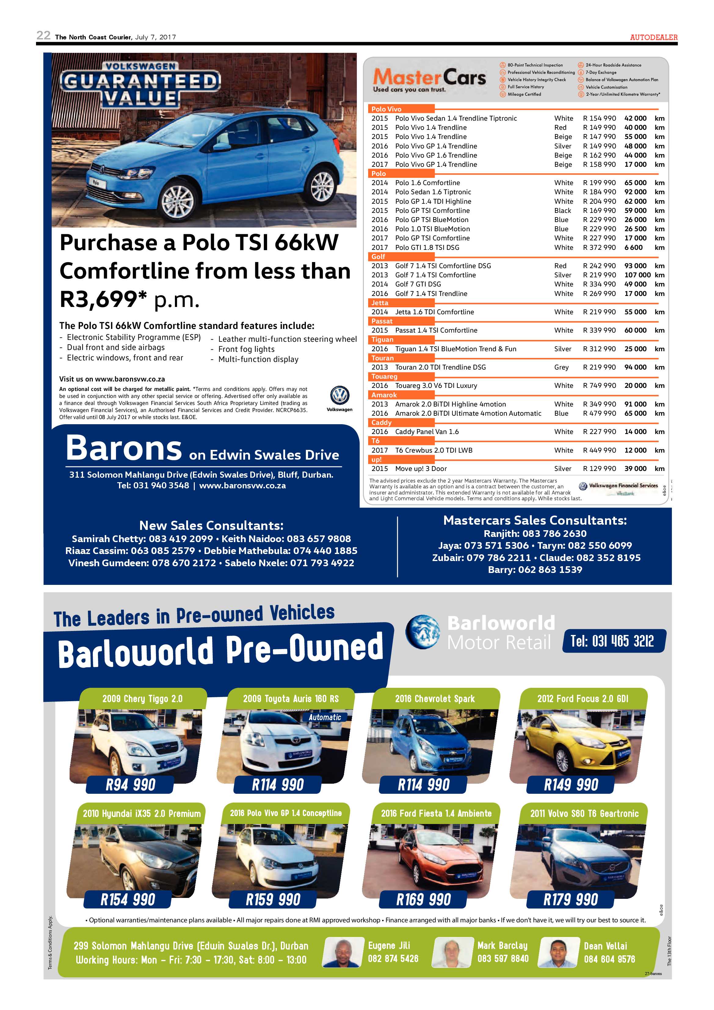 The North Coast Courier – 07 July 2017 page 22