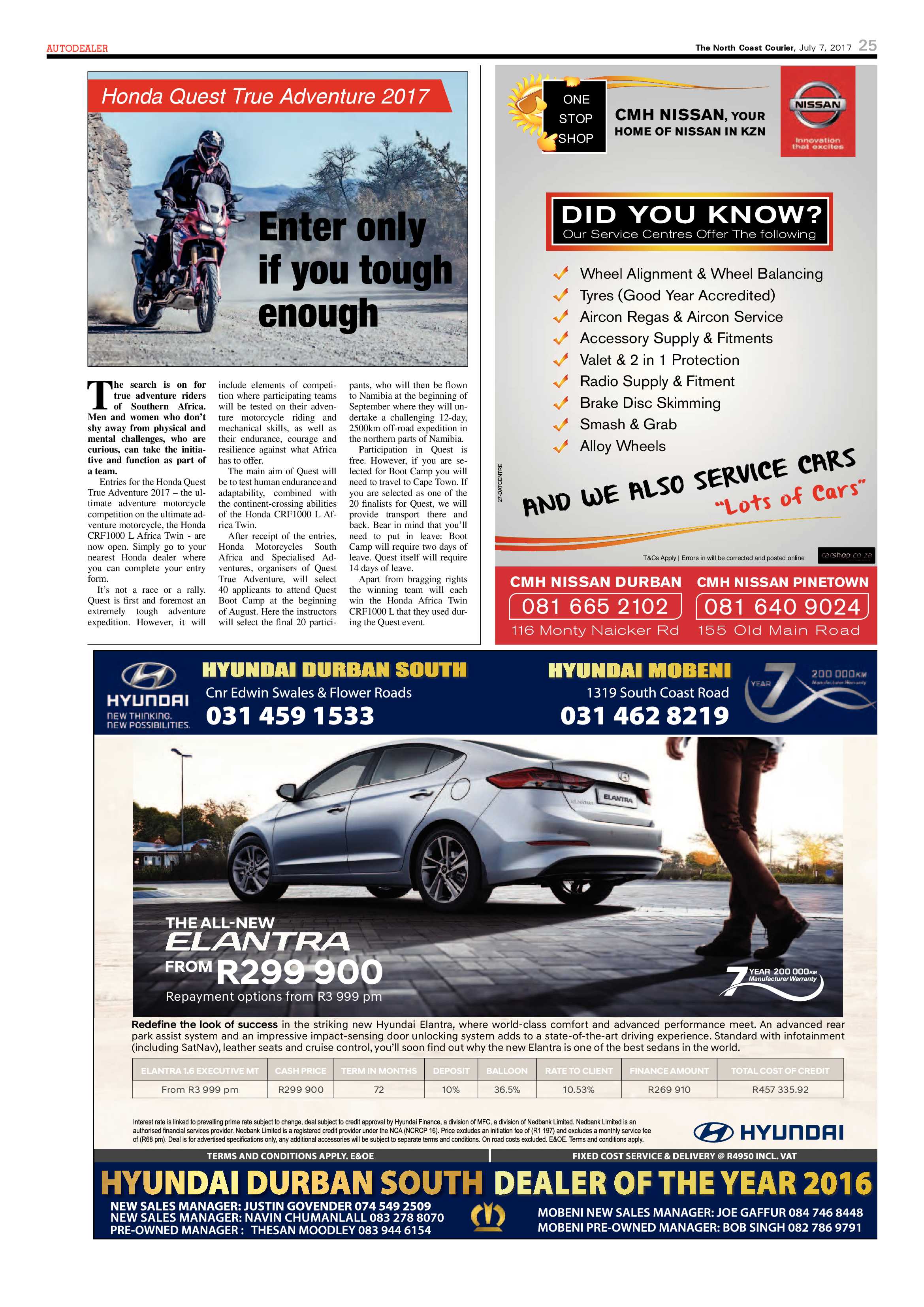 The North Coast Courier – 07 July 2017 page 25