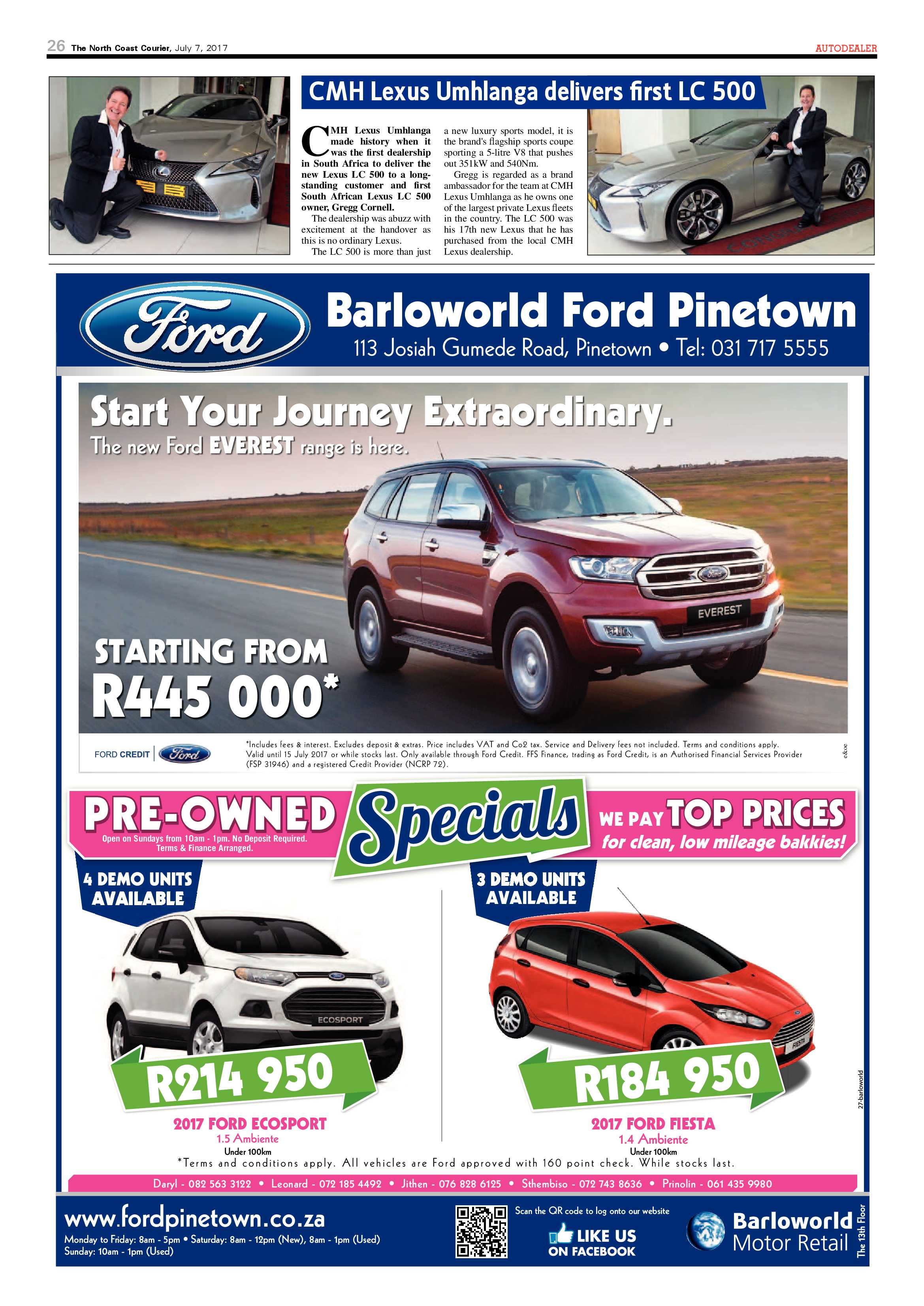 The North Coast Courier – 07 July 2017 page 26