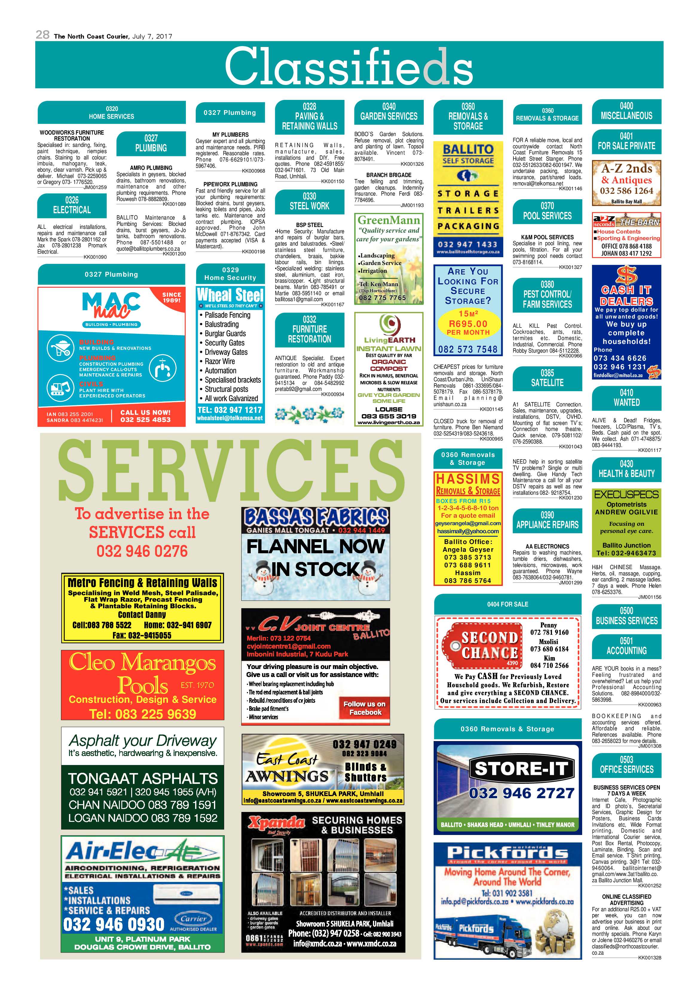 The North Coast Courier – 07 July 2017 page 28