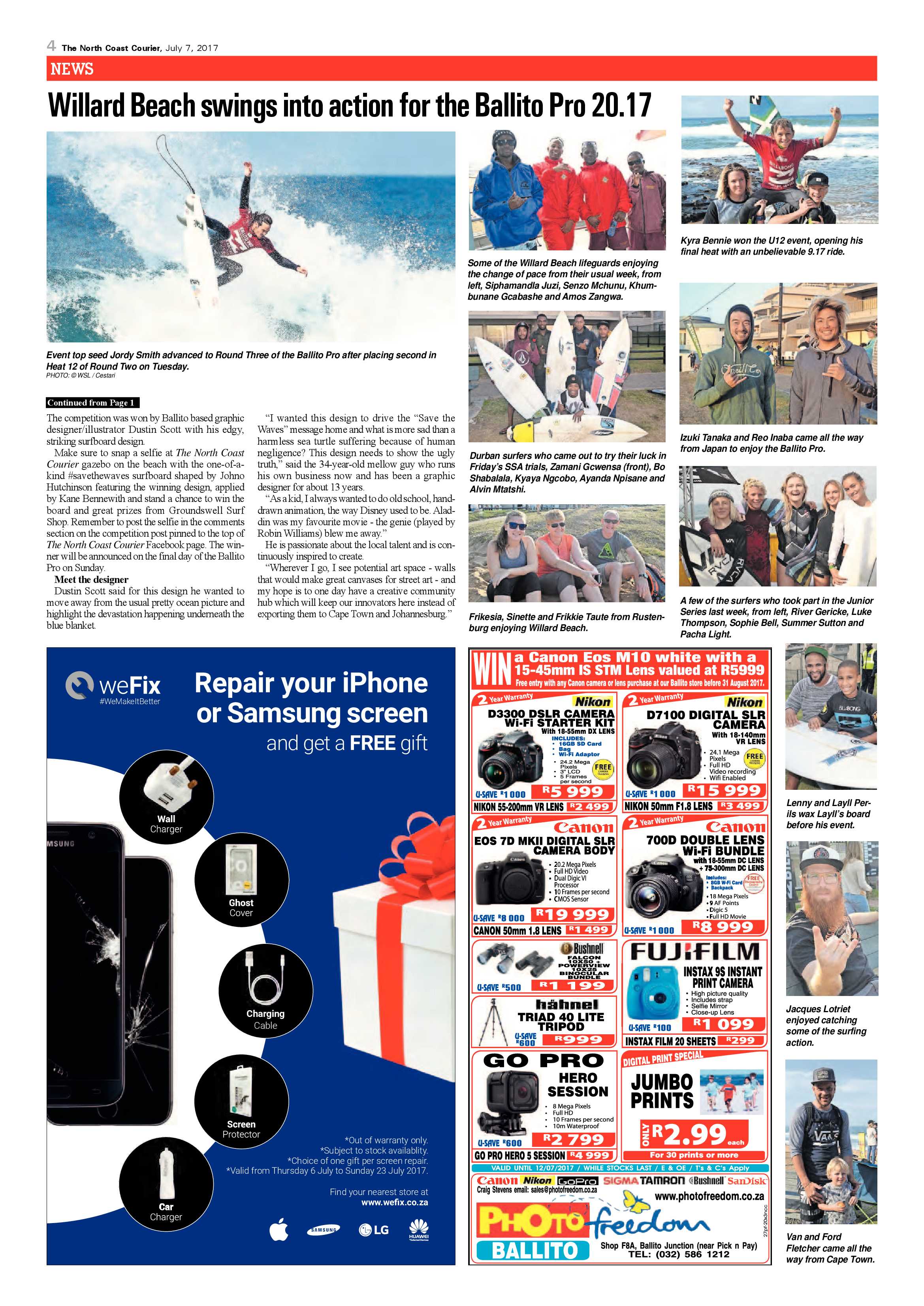 The North Coast Courier – 07 July 2017 page 4