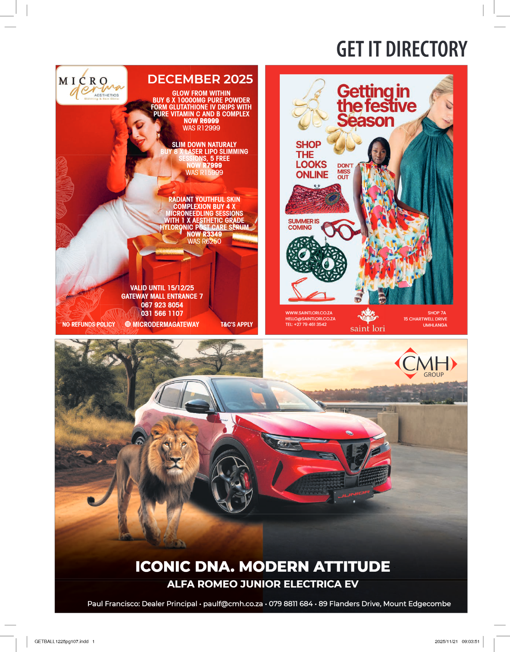 Get It Ballito Umdloti Umhlanga – December 2025 page 109