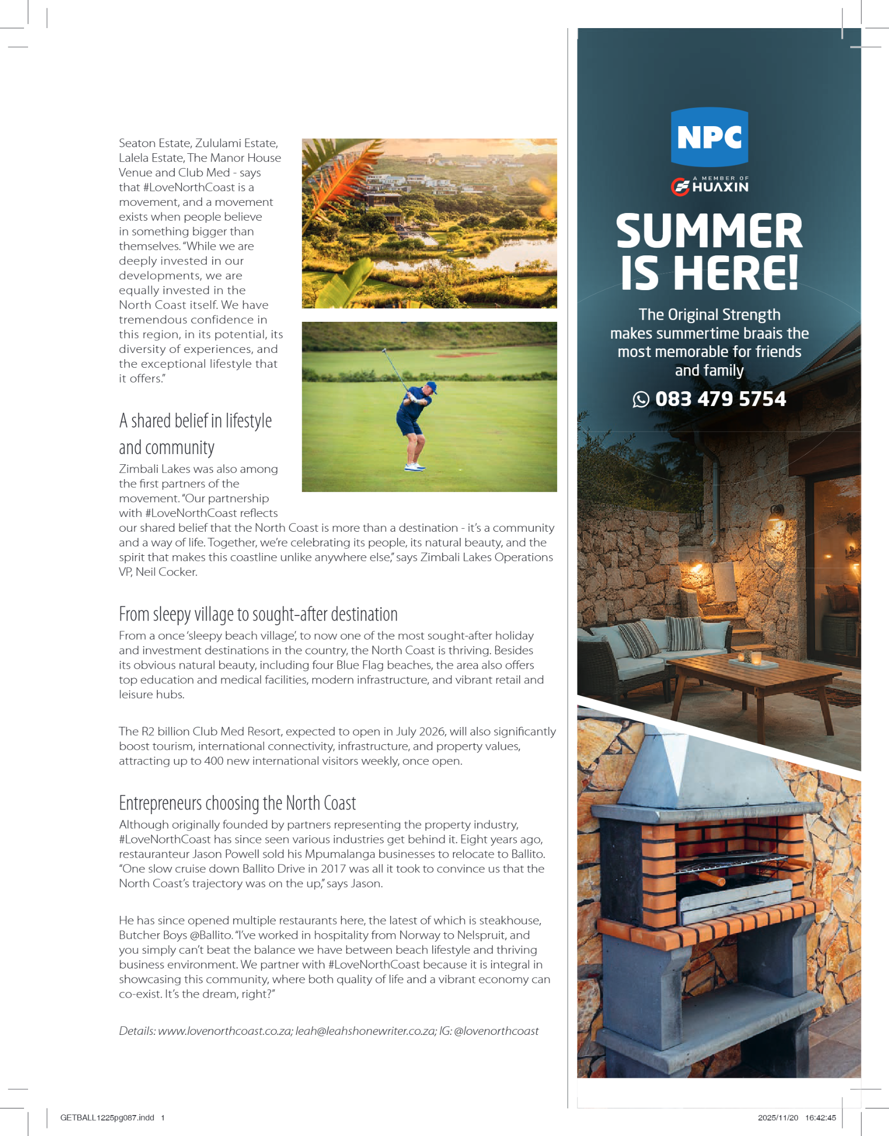 Get It Ballito Umdloti Umhlanga – December 2025 page 89