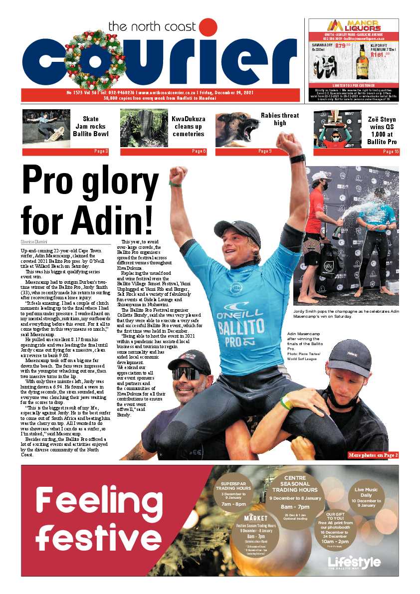 North Coast Courier 24 December 2021 page 1