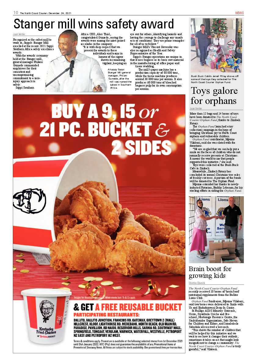 North Coast Courier 24 December 2021 page 10