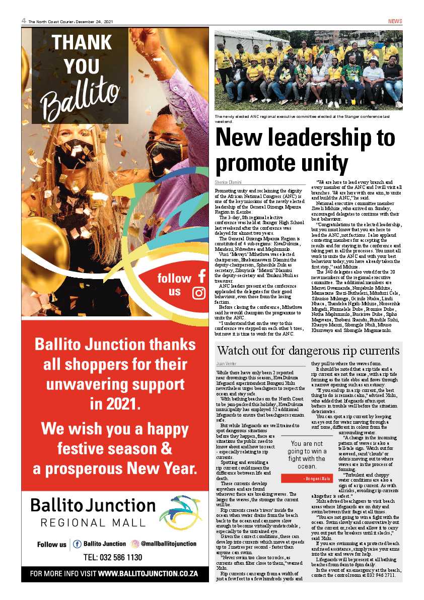 North Coast Courier 24 December 2021 page 4