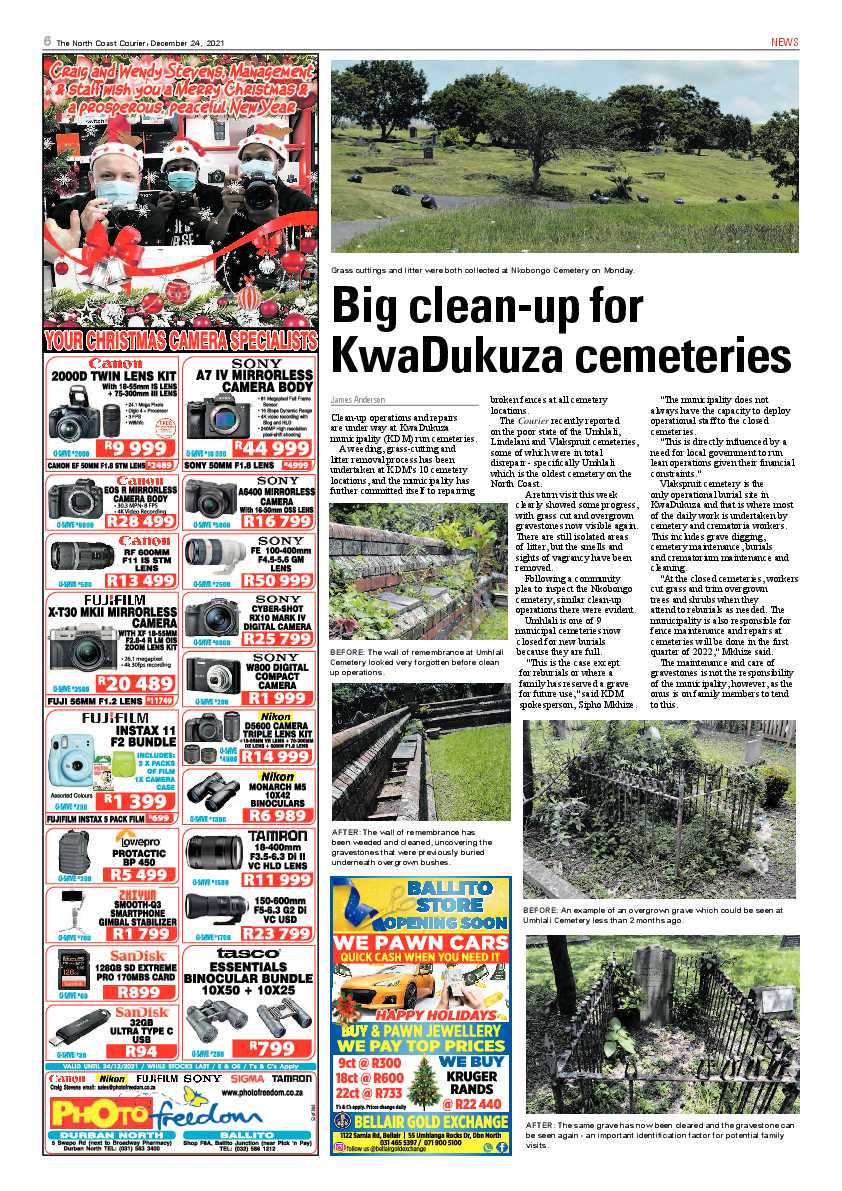 North Coast Courier 24 December 2021 page 6