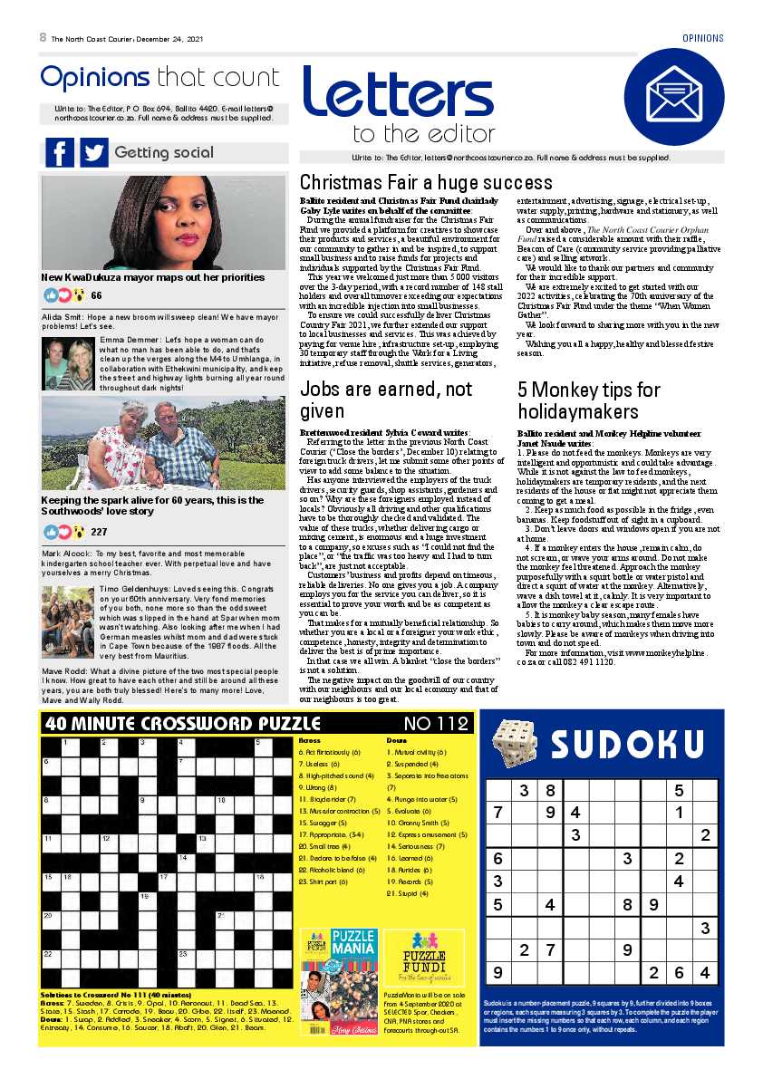 North Coast Courier 24 December 2021 page 8